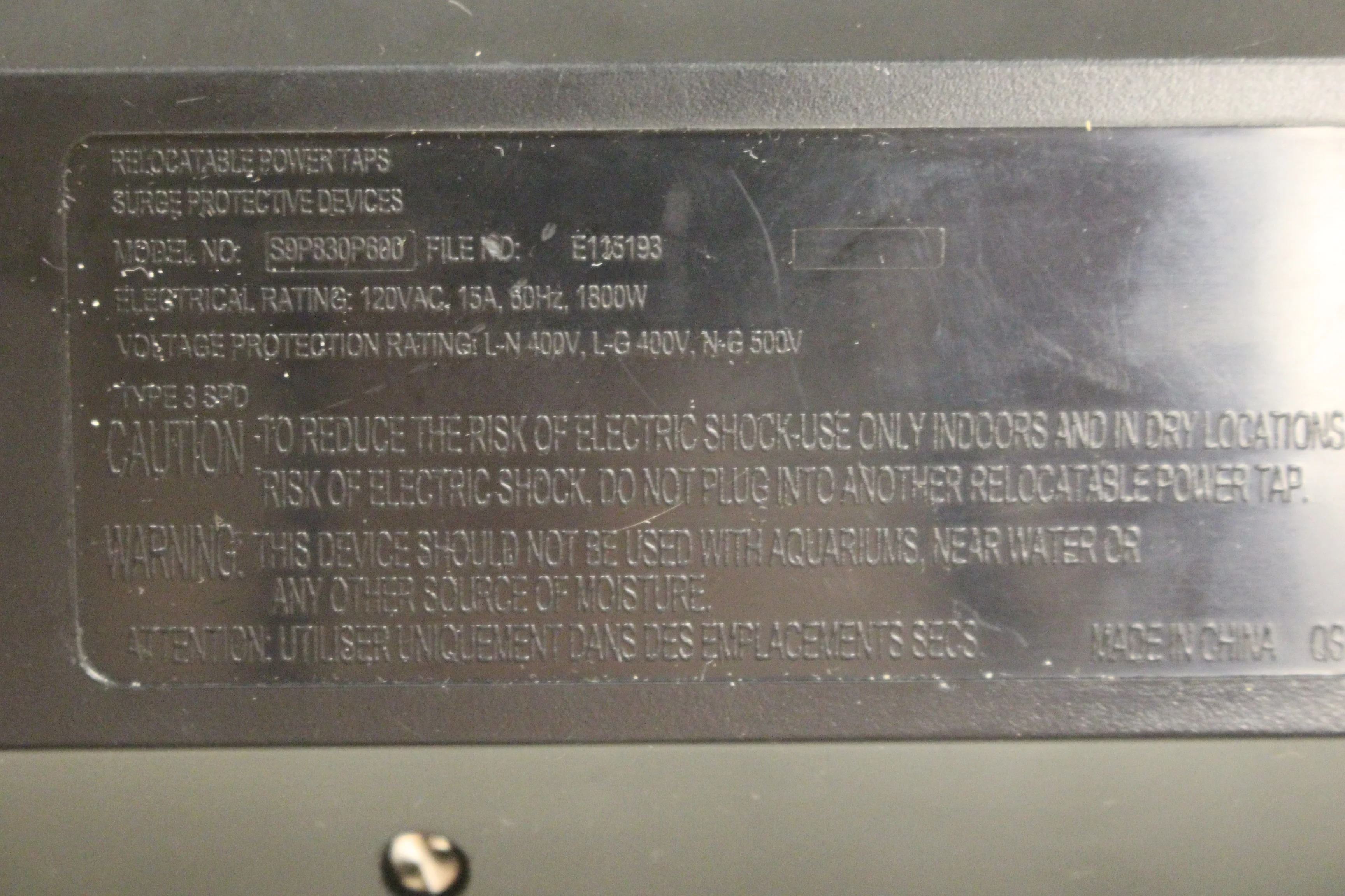 GE UltraPro 8 Outlet Surge Protector - Used - Image 6