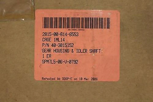 Gear Housing, NSN: 2815-00-614-6553, P/N: 40-3015152, New! - Image 2
