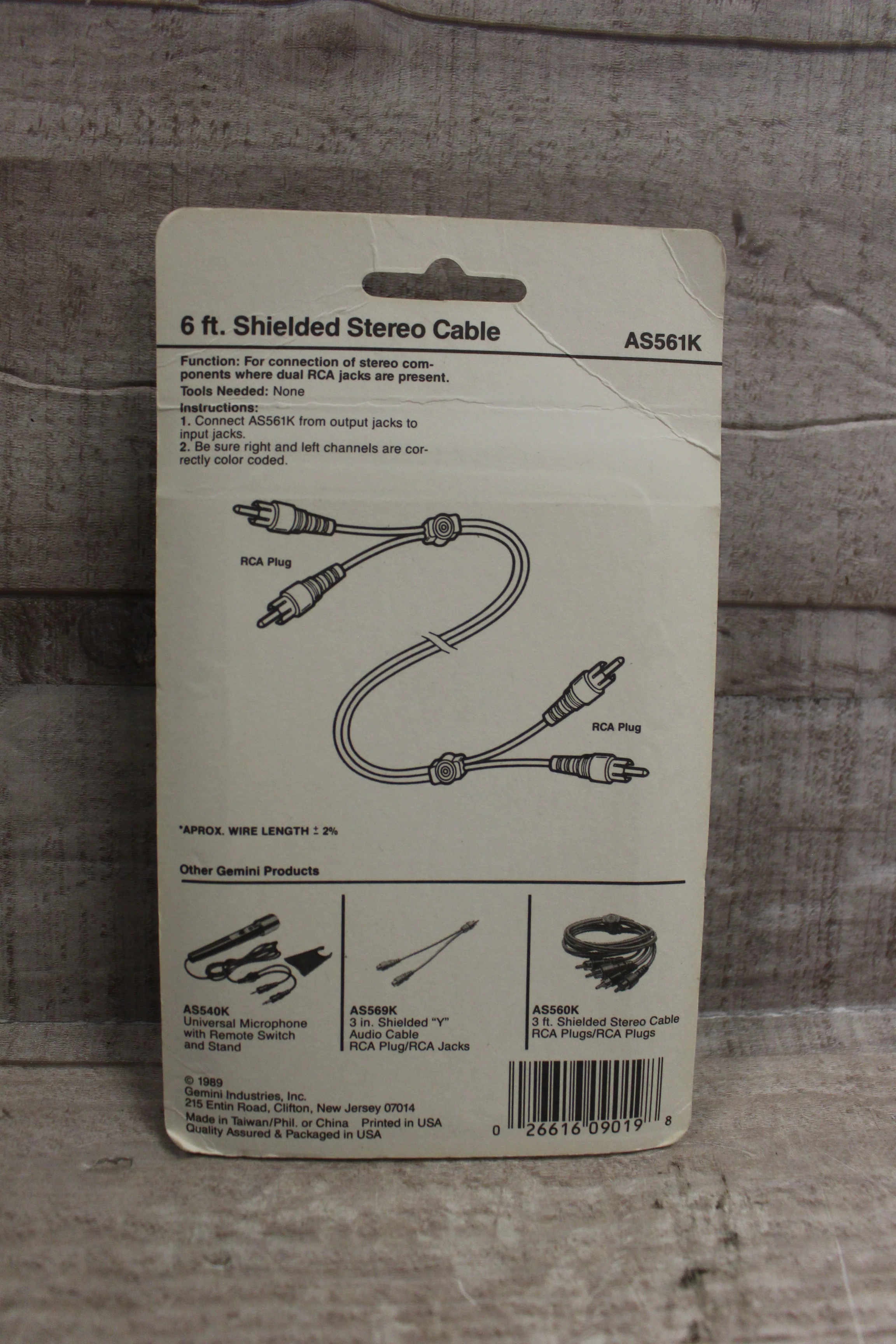 Gemm Audio 6 Foot Shield Stereo Cable -New - Image 2