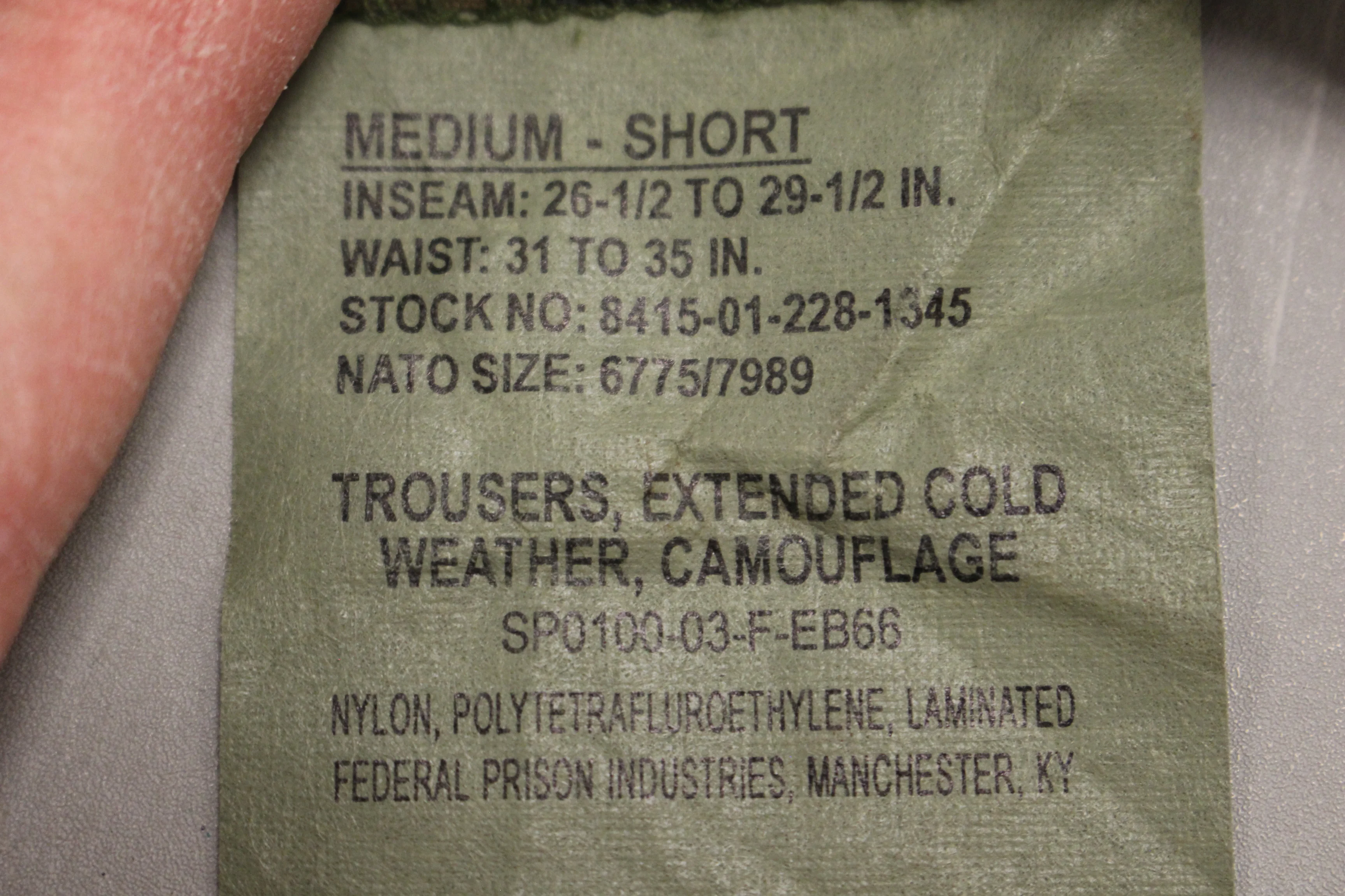 Gen 1 Woodland Extended Cold Weather Trousers - Medium Short - 8415-01-228-1345 - Image 4