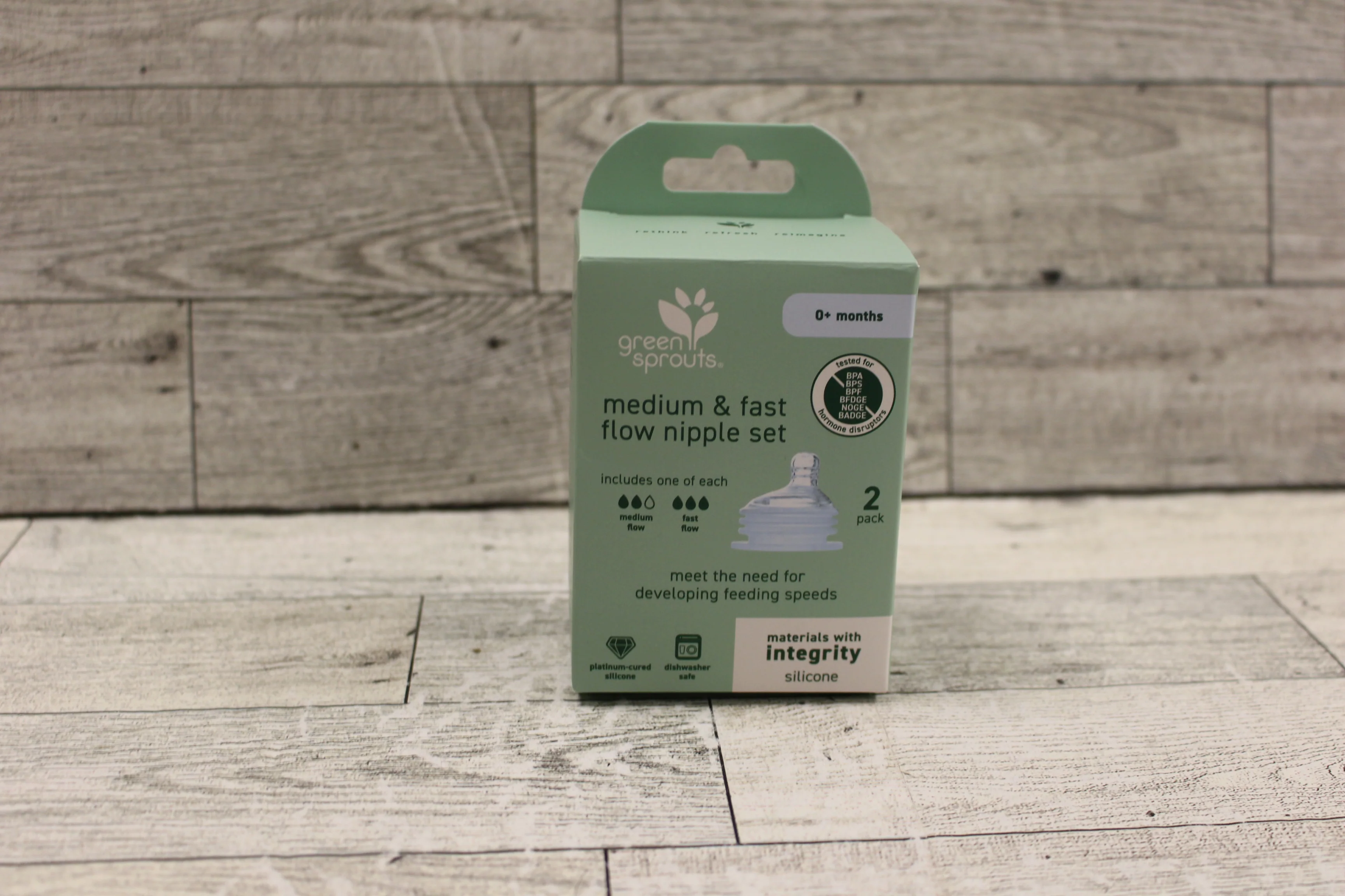 Green Sprouts Medium & Fast Flow Nipple Set - New - Image 3