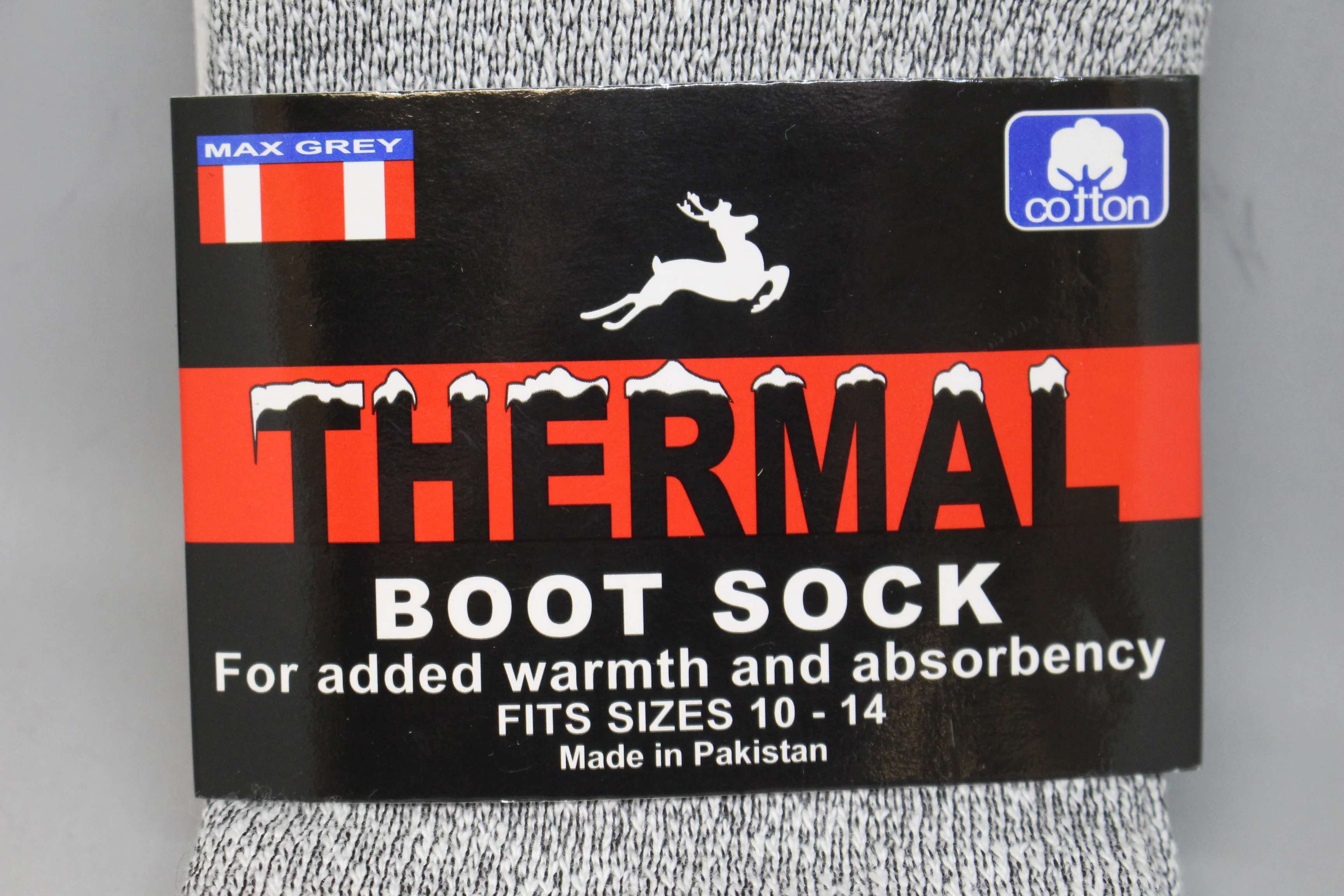 Greenbrier Thermal Boot Sock - Size: 10-14 - Max Grey - New - Image 2