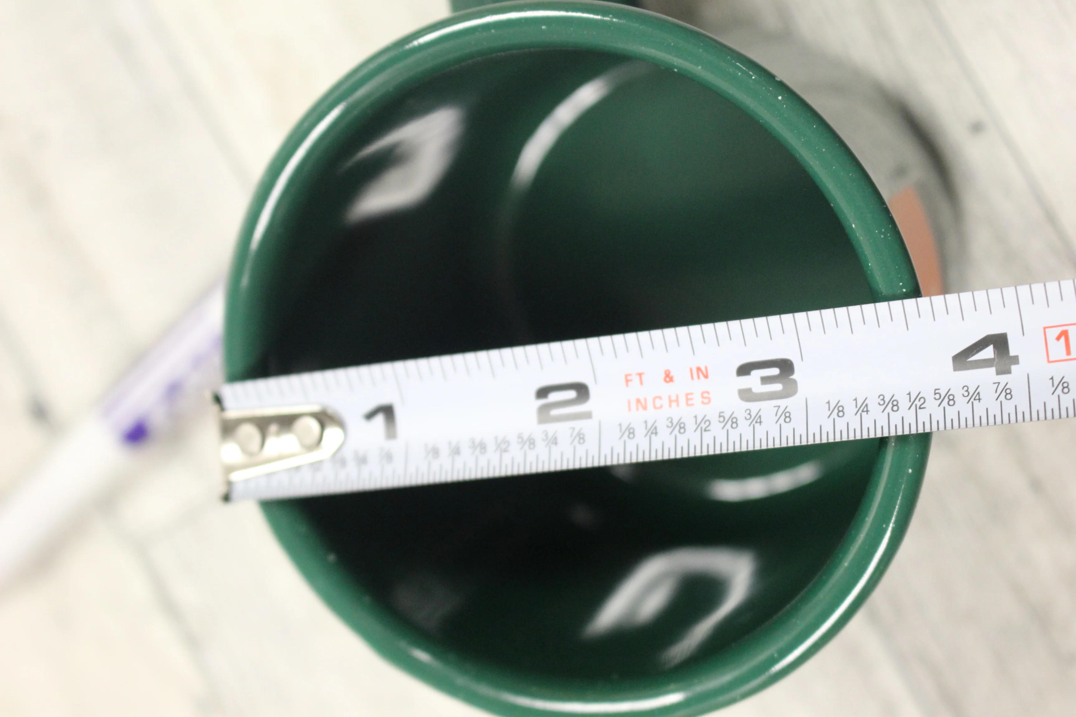 GSI Outdoors Baked Enamel Camping Mug Coffee Cup - Green - New - Image 2