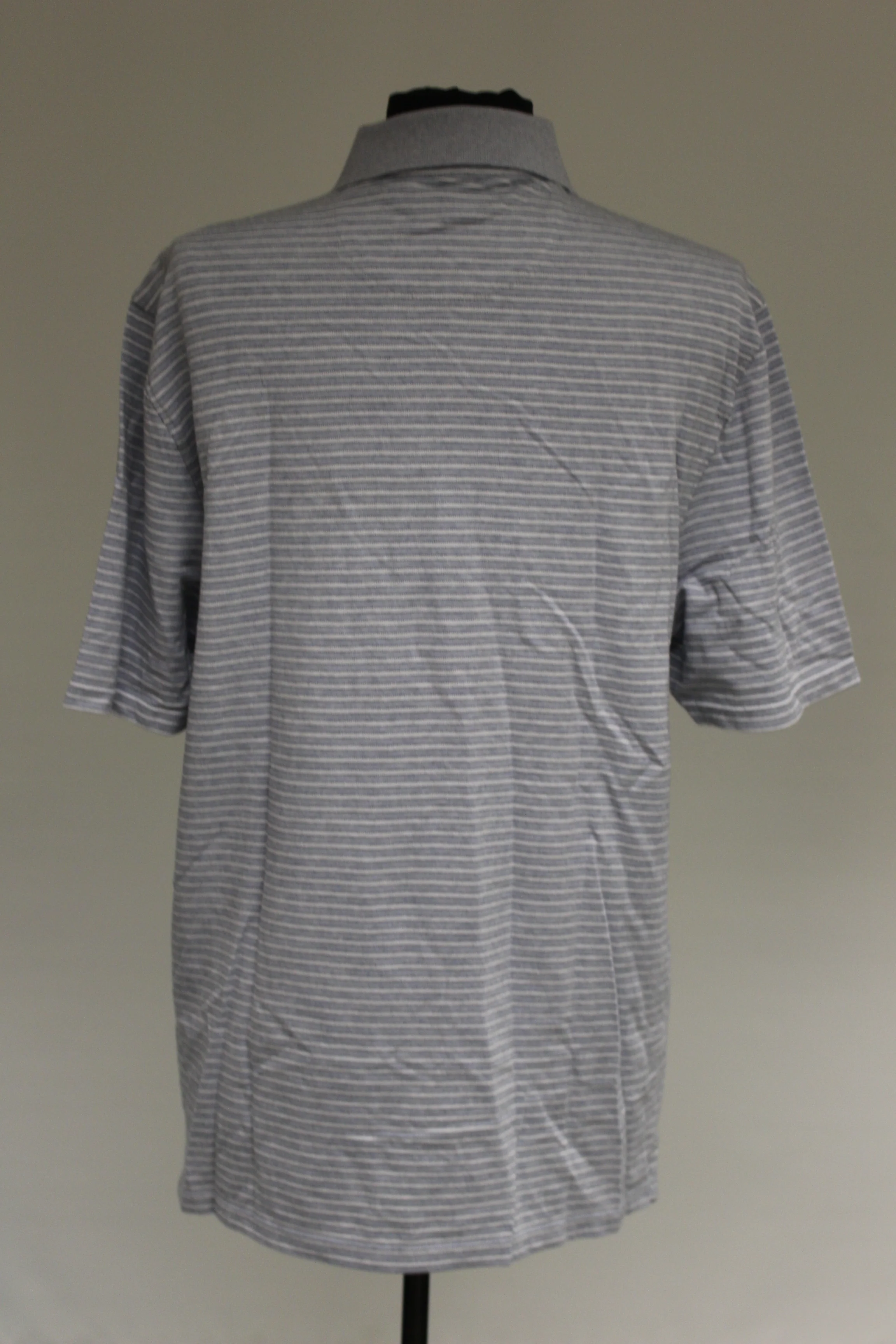 Haggar Clothing C18 Birdseye Polo, Gray, Medium, Used - Image 2