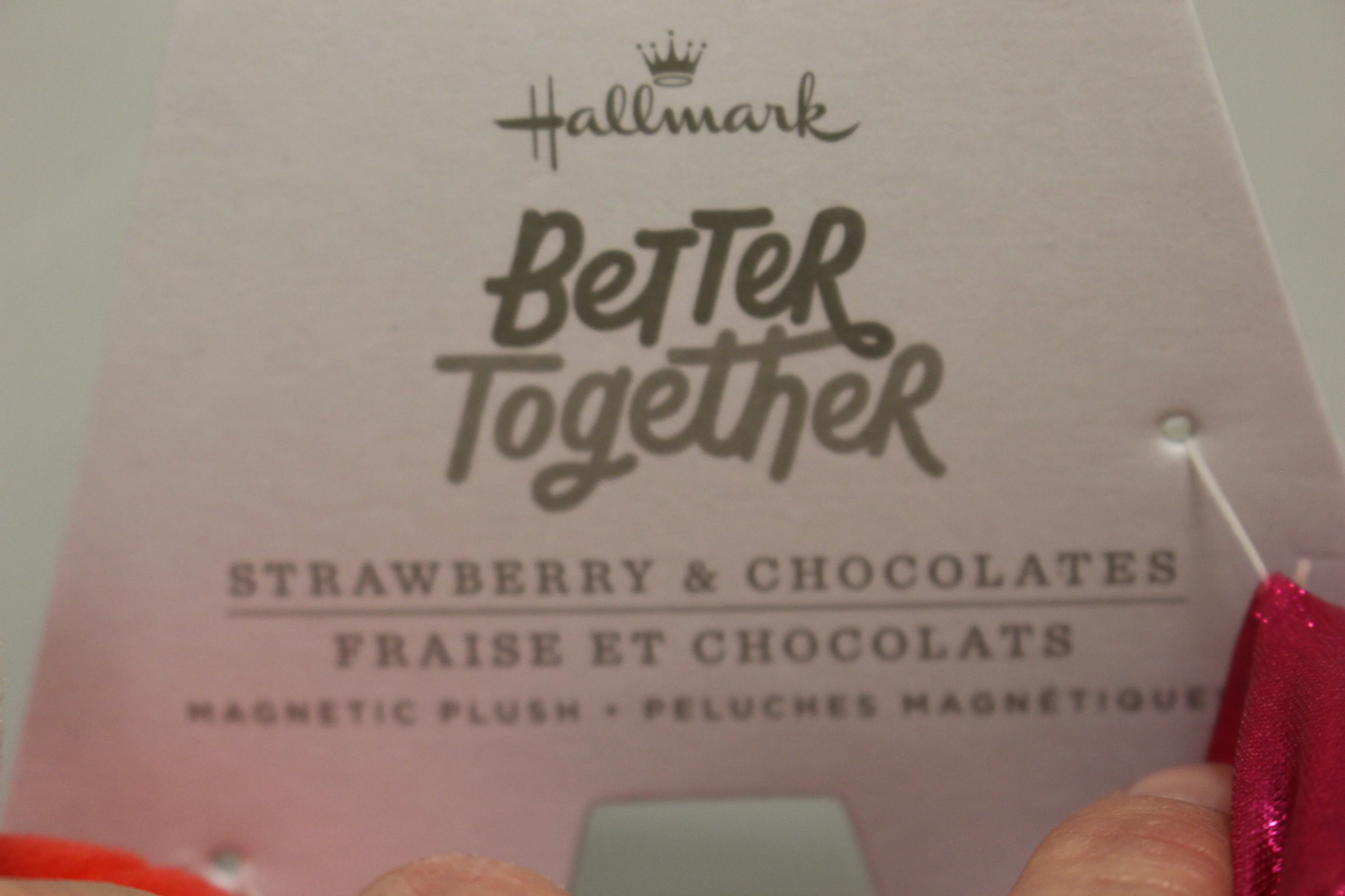 Hallmark Better Together Strawberry & Chocolates Magnetic Plush Animals - New - Image 5