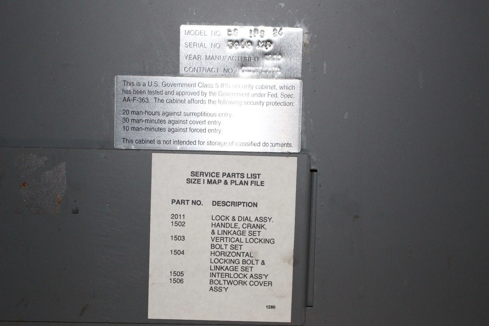 Hamilton Class 5 IPS Information Processing System Security Cabinet - Image 6