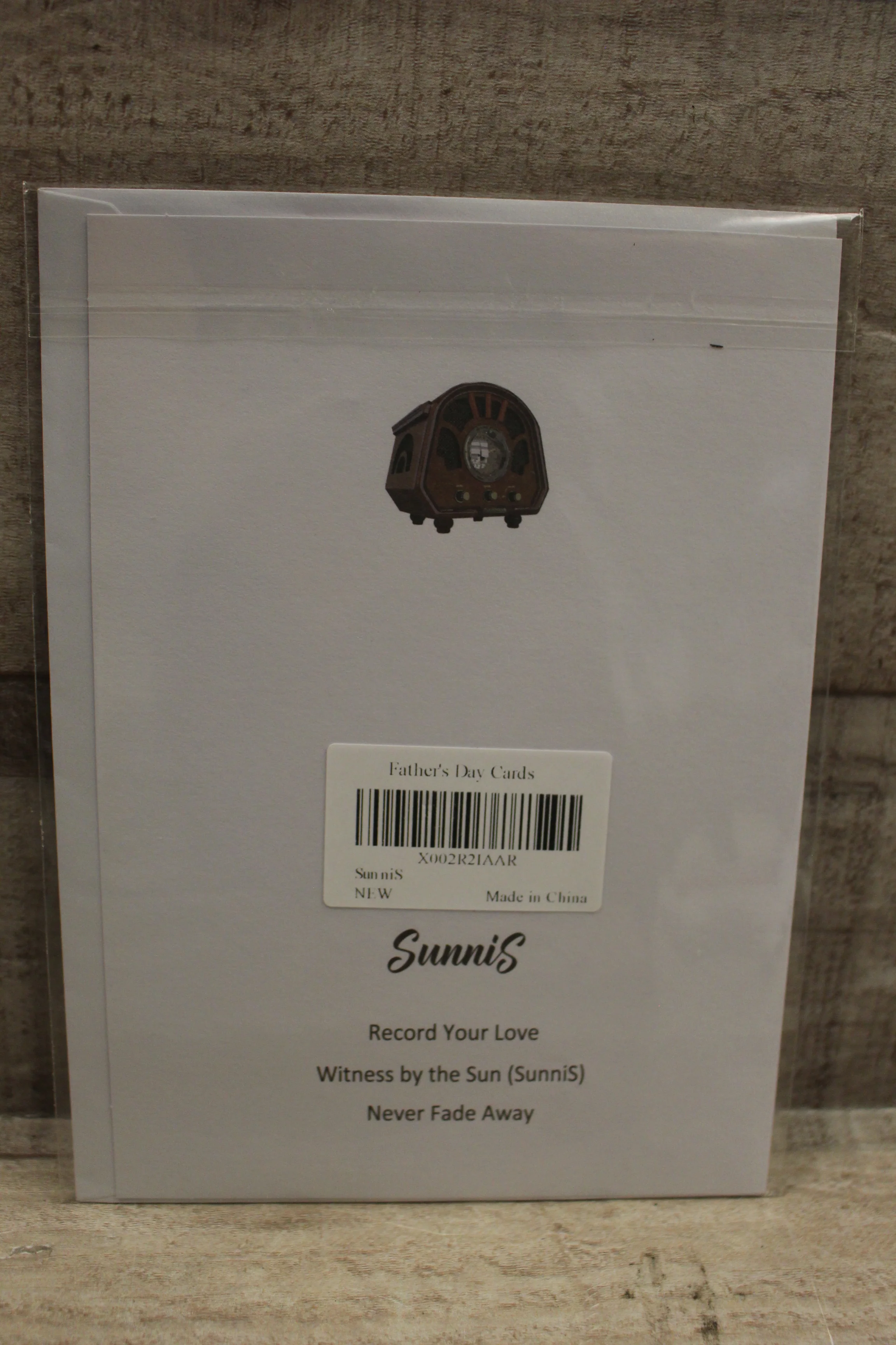 Happy Fathers Day 3D Music Antique Style Card -Antique Style -New - Image 2