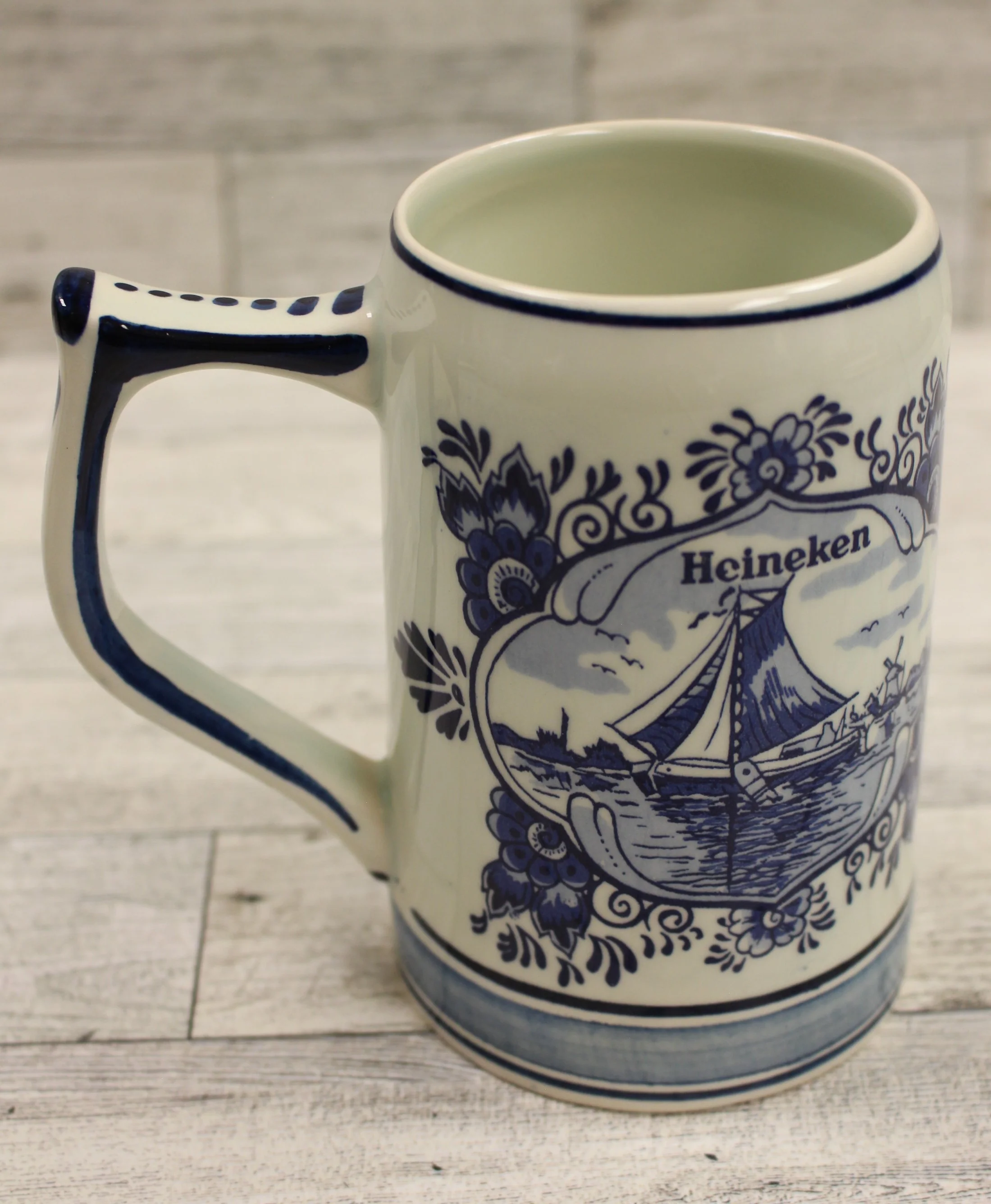 Heineken Holland Dutch Windmill German Beer Stein - Hand Painted Delft Blue -New - Image 2