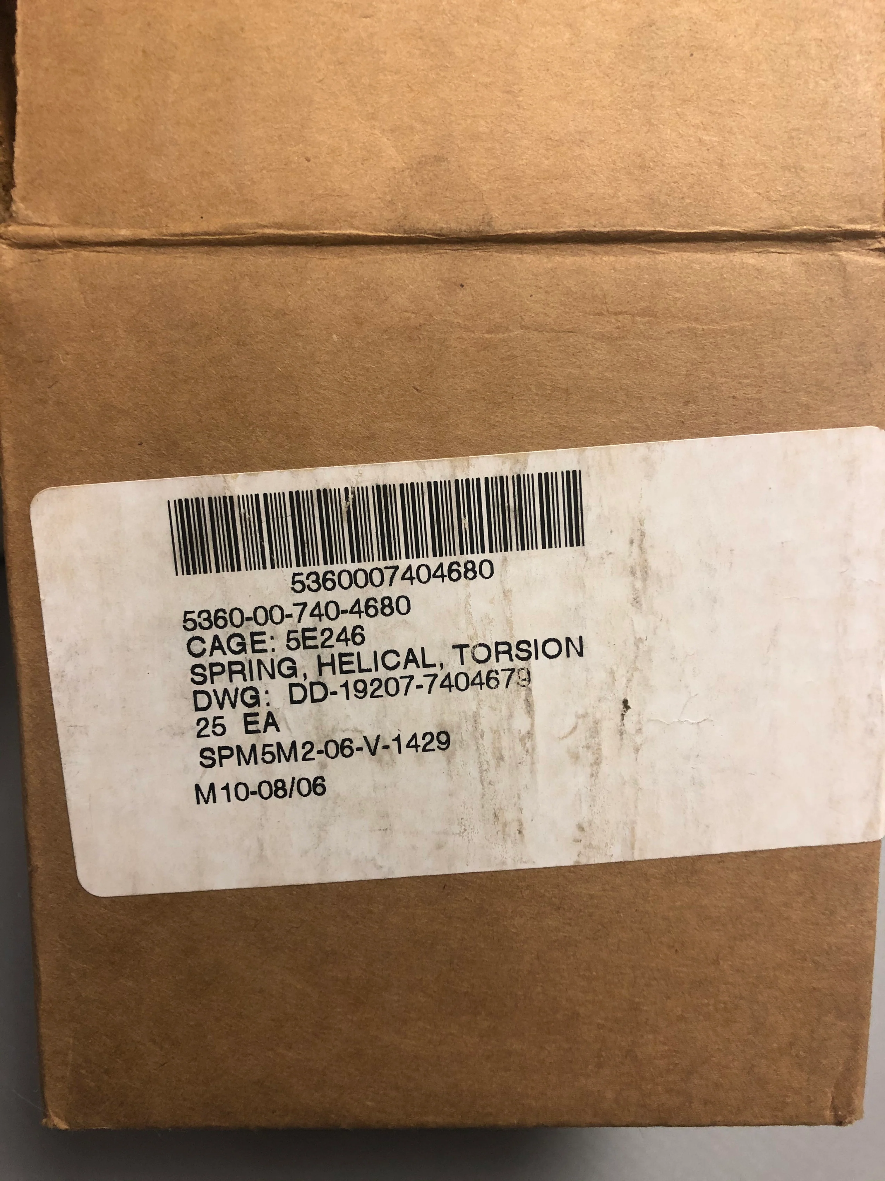 Set of 25 Helical Torsion Springs - Left Hand - 5360-00-740-4680 - 7404680 - New - Image 2