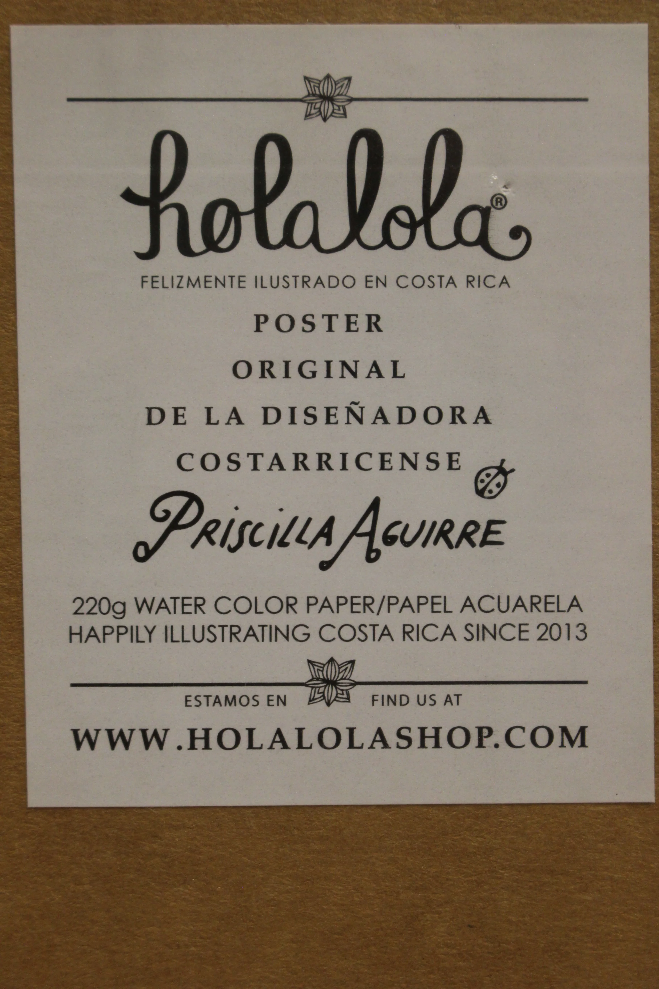 Holalola Manuel Antonio Costa Rica Poster - 18" x 12" - New - Image 3