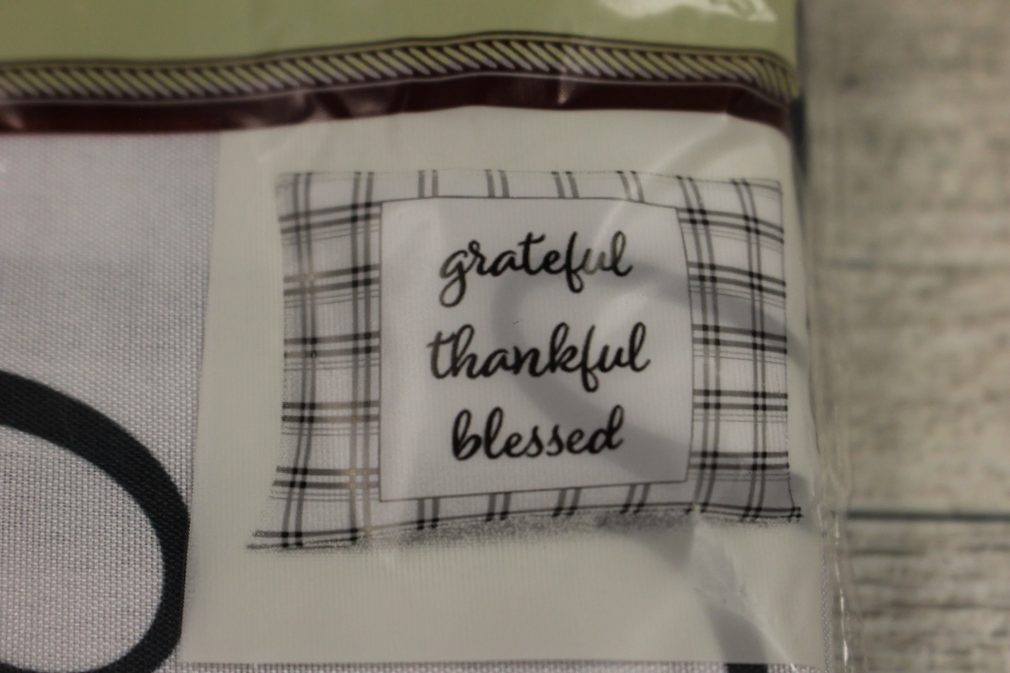 Home Collection Pillow Covers with Thankful Grateful Blessed - New - Image 3