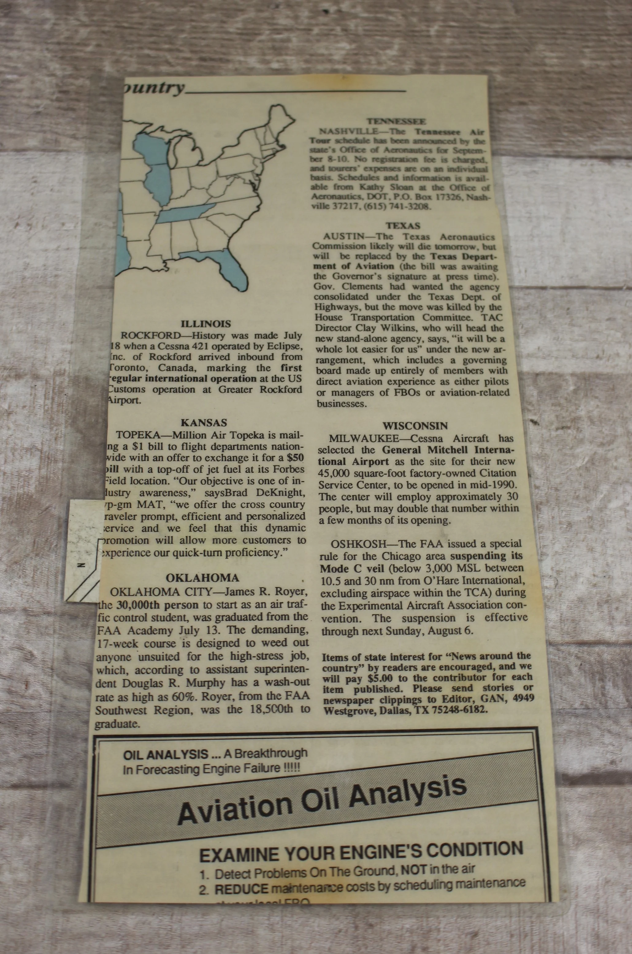 Homecoming for the Krier Planes Newpaper Article - By Don Downie - Laminated - Image 3