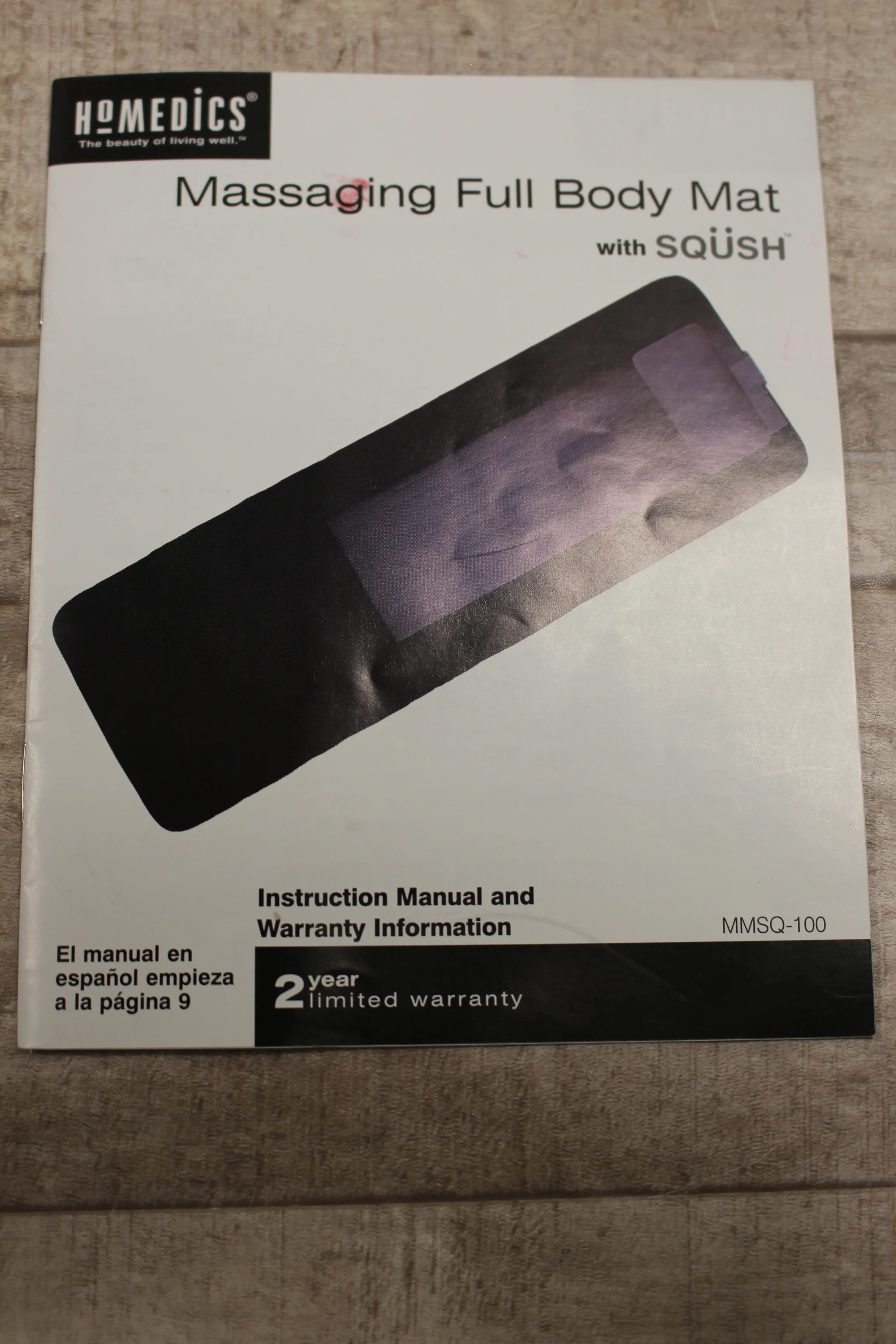 Homedics Massaging Full Body Mat with Sqush - Used - Image 4
