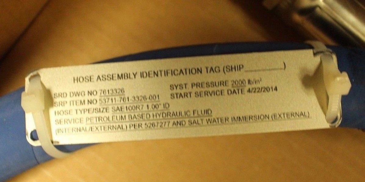 Hose Assembly, NSN 4720-01-505-6611, P/N 7613326 - Image 2
