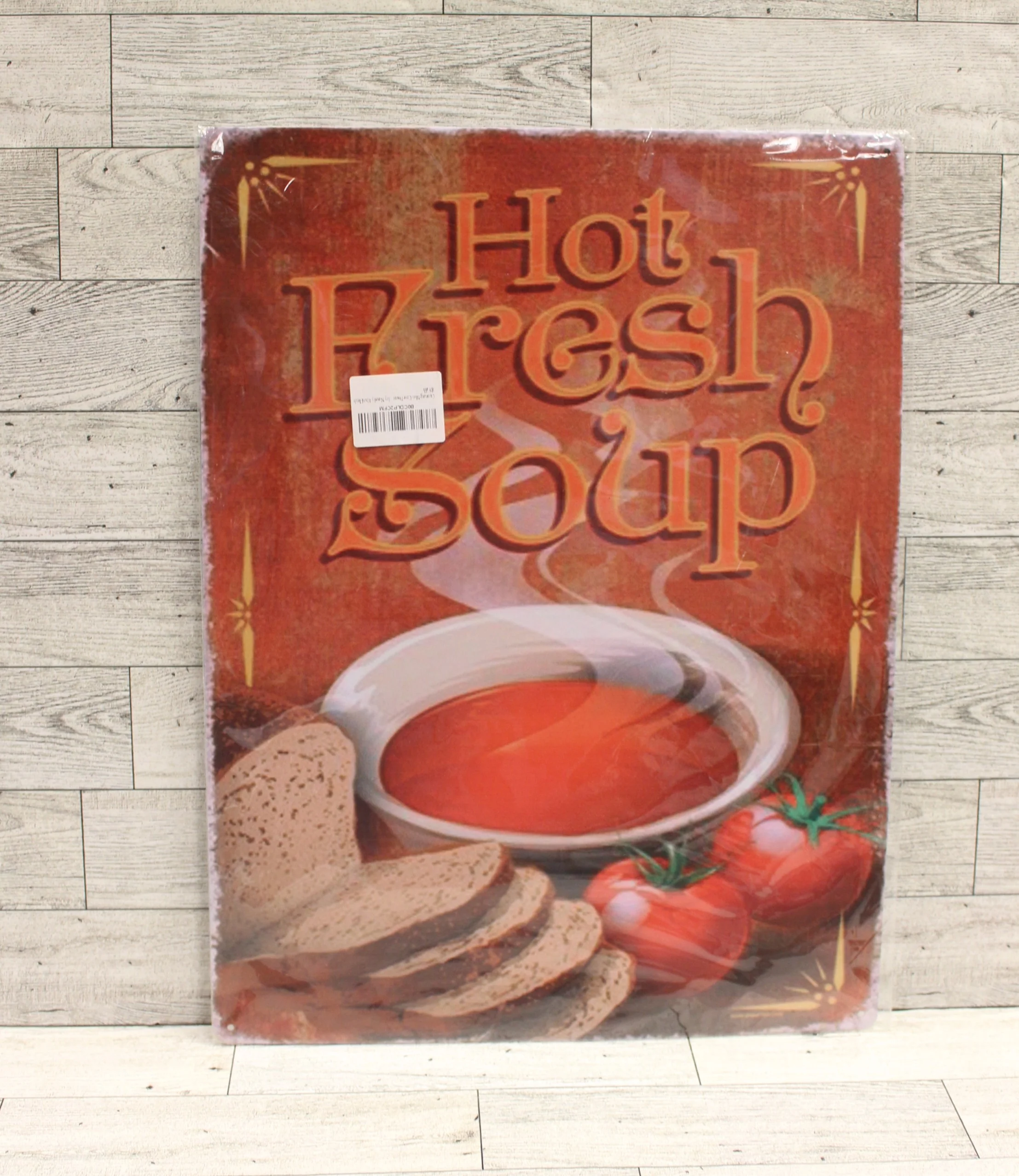 Hot Fresh Soup Metal Tin Sign - 16" x 12" - New