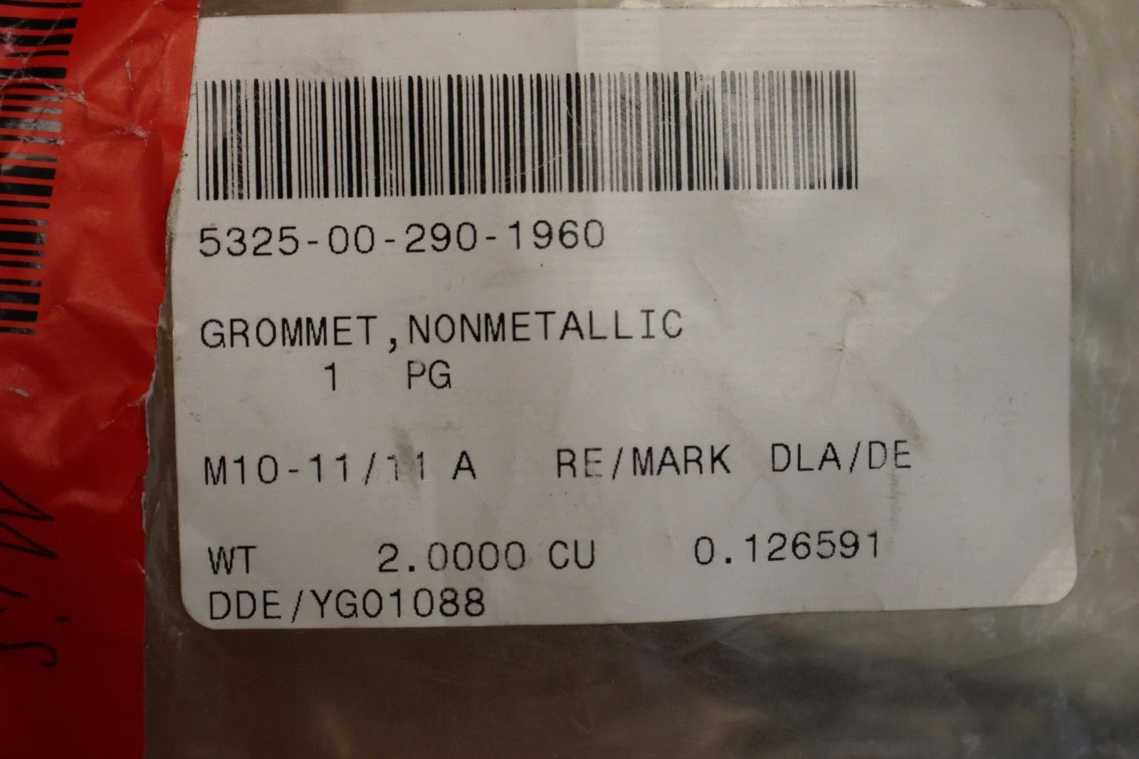 Hummer Non-Metallic Rubber Grommet, 5325-00-290-1960, Package of 50 - Image 3