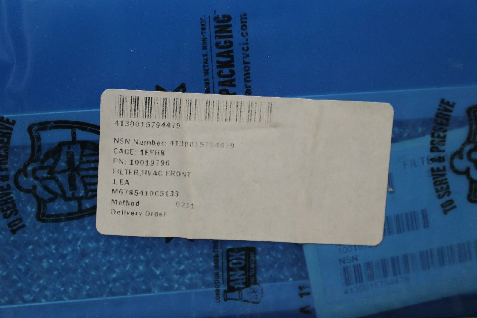HVAC Front Filter, NSN 4130-01-579-4479, P/N 10019796 - Image 2