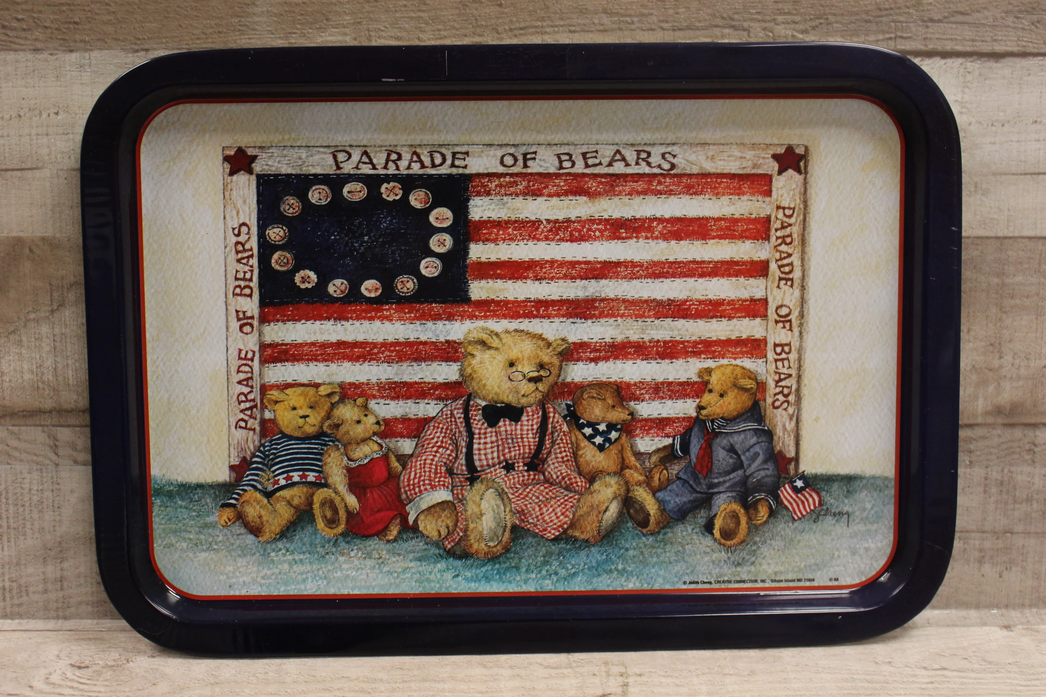Imagination in Action Parade of Bear Tin Tray - RC7758 - Used