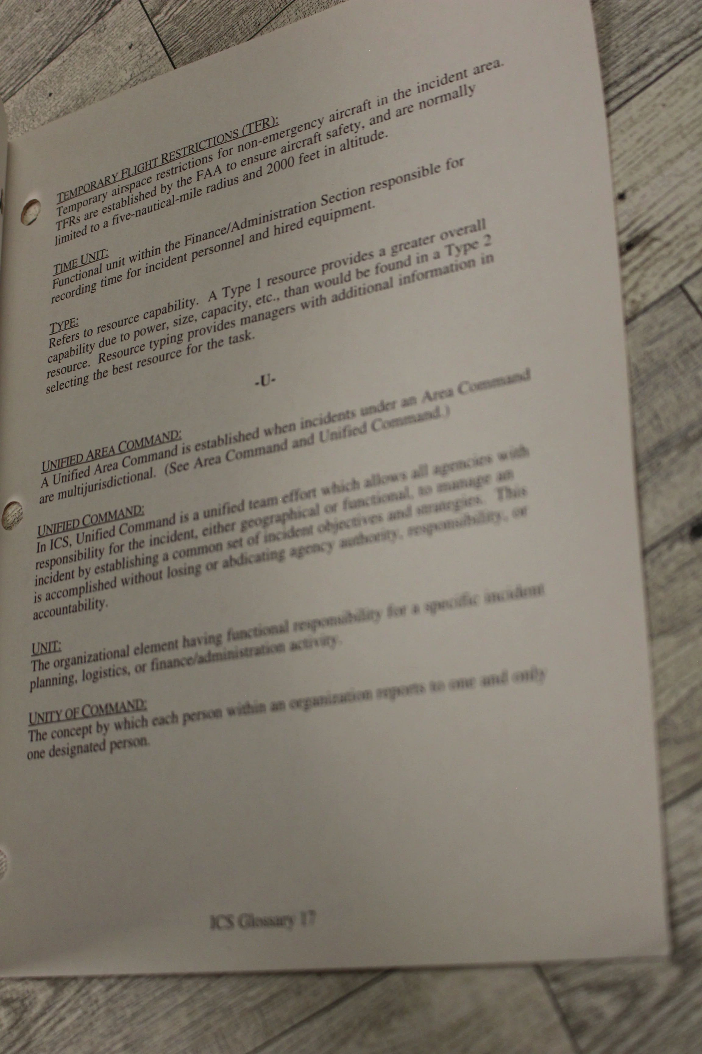 Incident Command System ICS Glossary - October 1994 - PMS 202 - NFES 2432 - Image 3