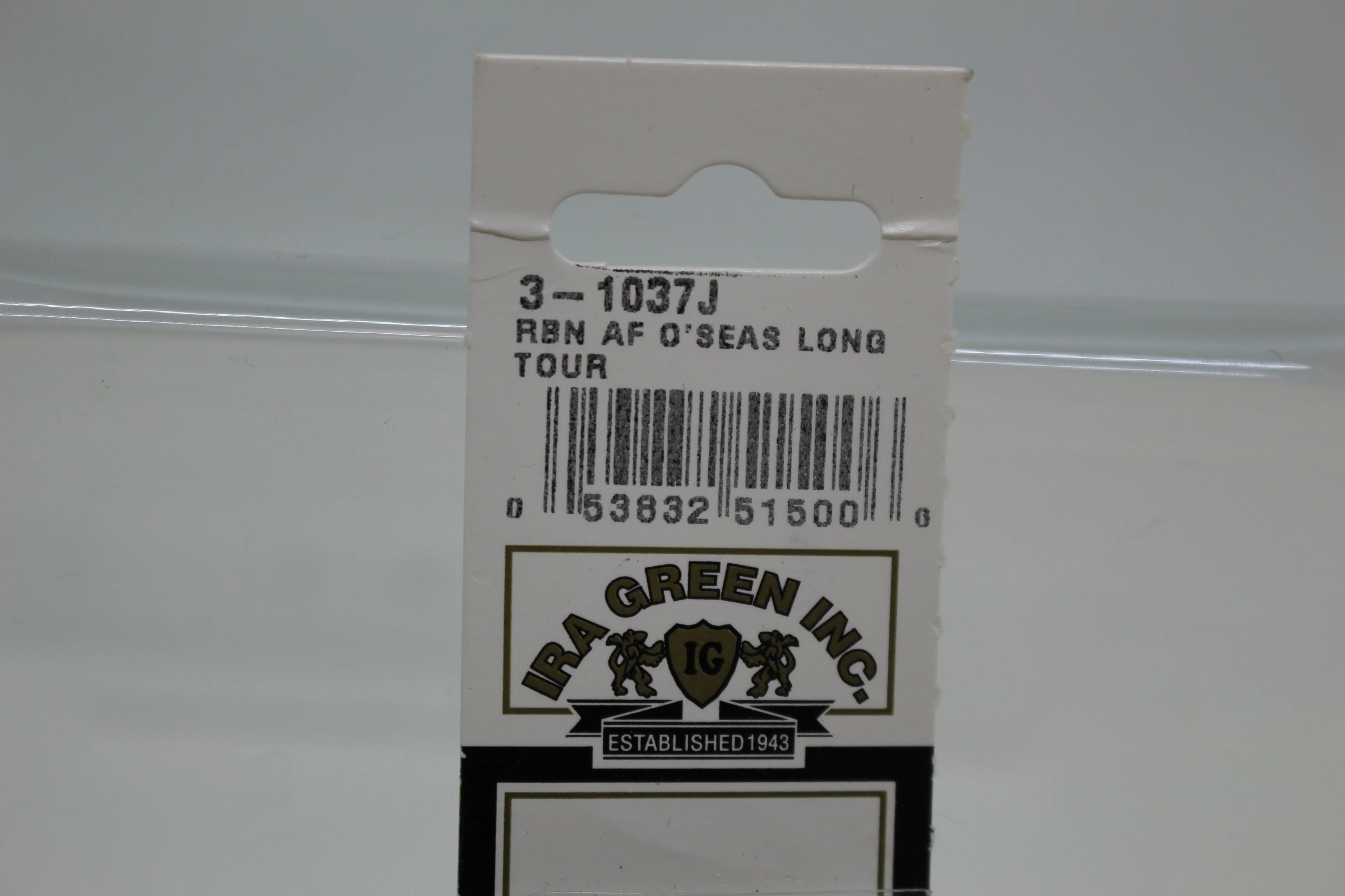 IRA Green AF Air Force Overseas Short Tour Ribbon - 3-1037J - New - Image 3