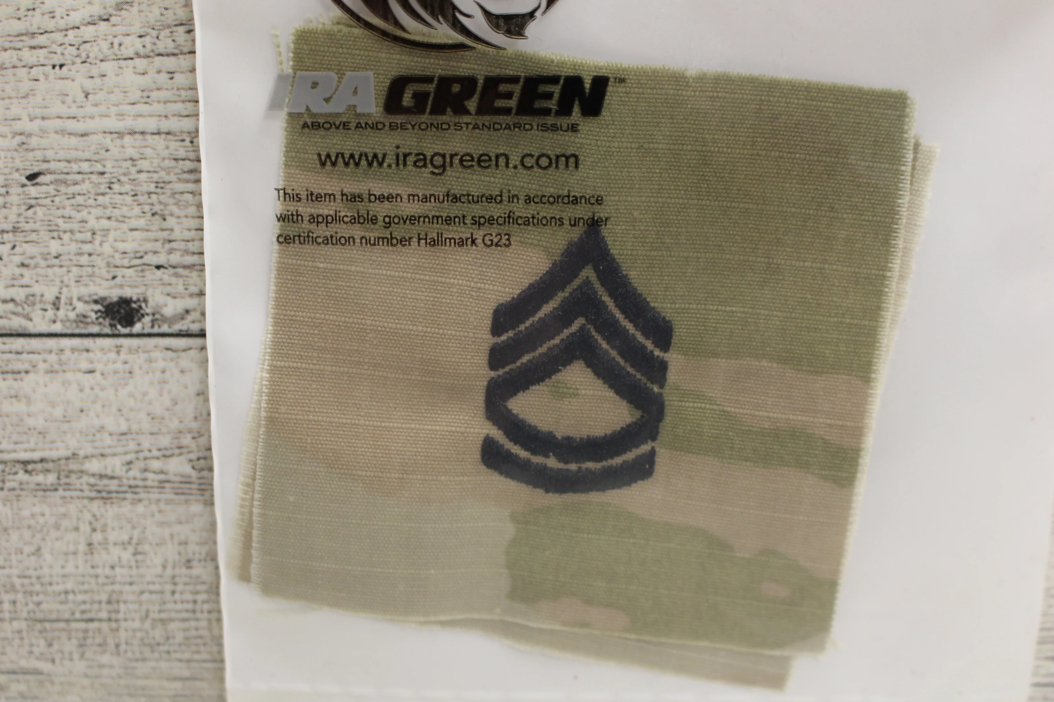 IRA Green OCP Army Chevron - Sew On - Sergeant First Class E-7 - Set of 2 - New - Image 5