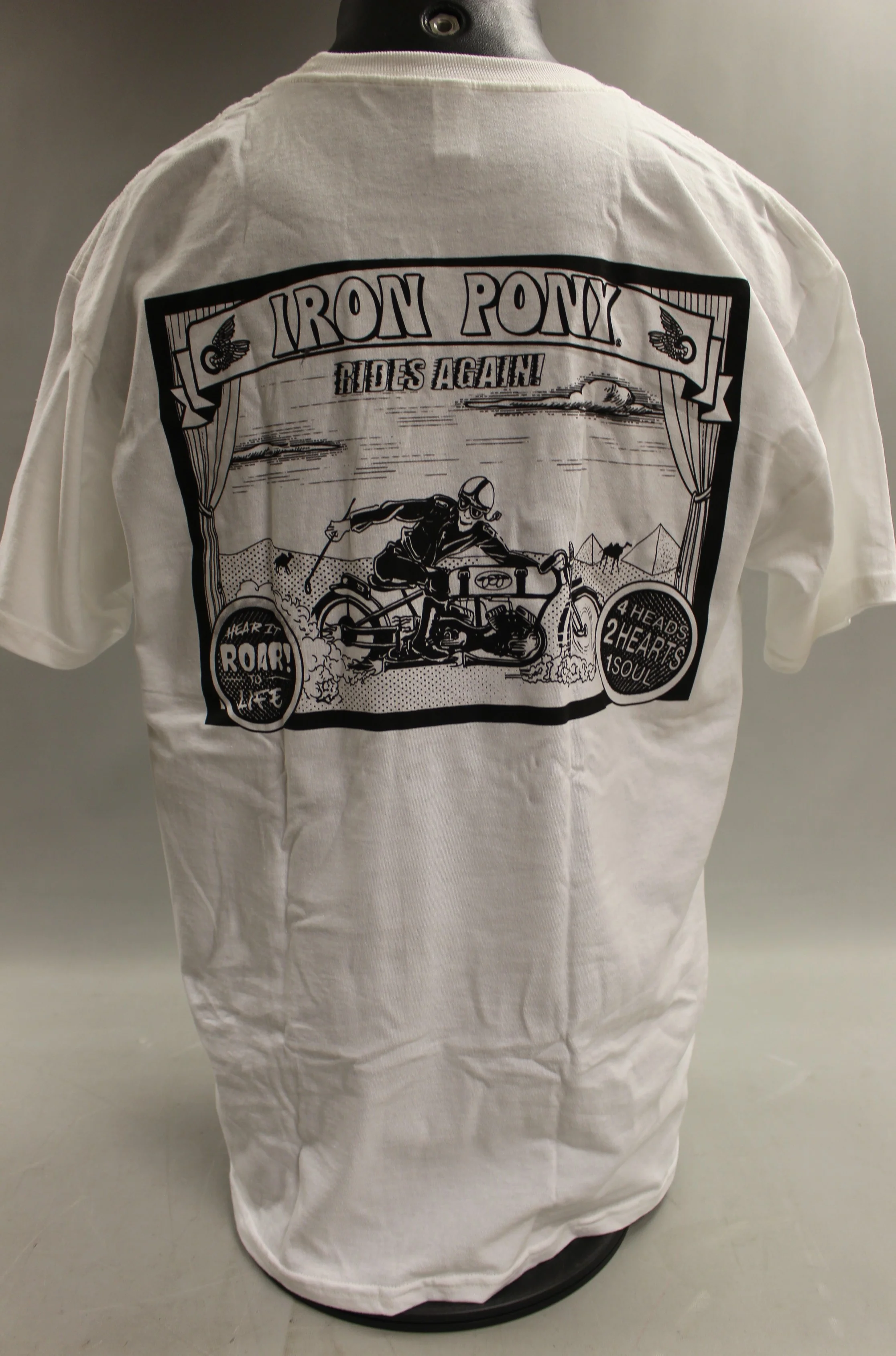 Iron Pony Rides Again T-Shirt - White - Large - Used