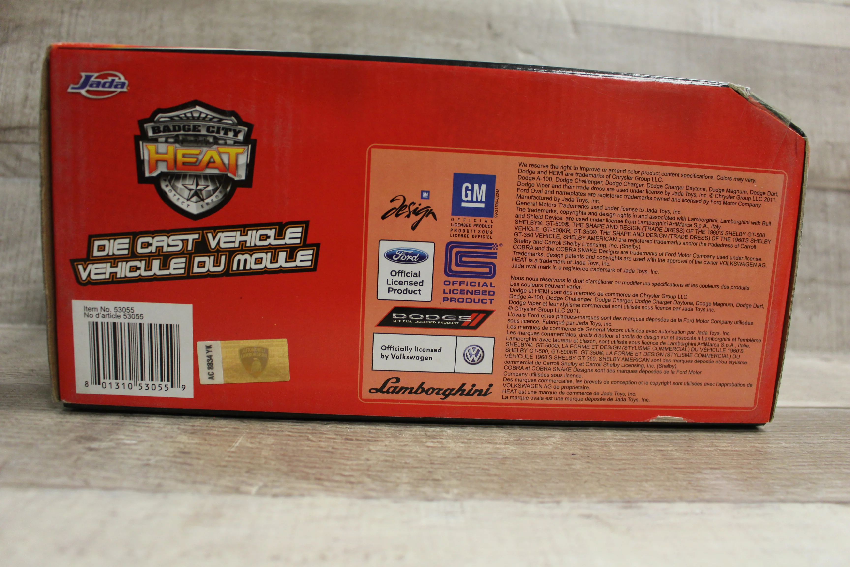 Jada Badge City Heat 1/24 Scale Lamborghini Murciélago Diecast Toy -Black -New - Image 3