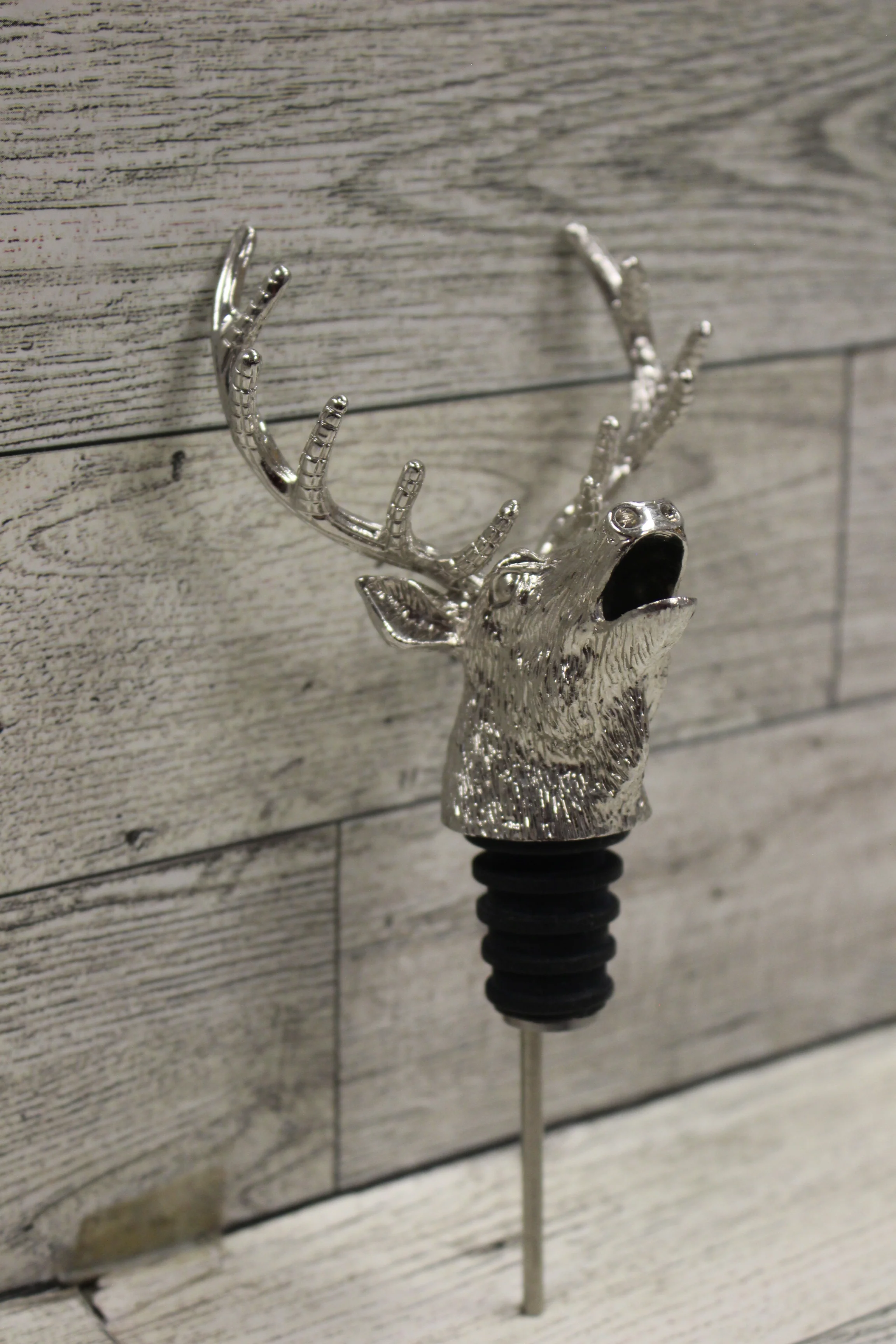 Jagermeister Genuine Silver Tone Stag Deer Wine Bottle Topper - Used - Image 7