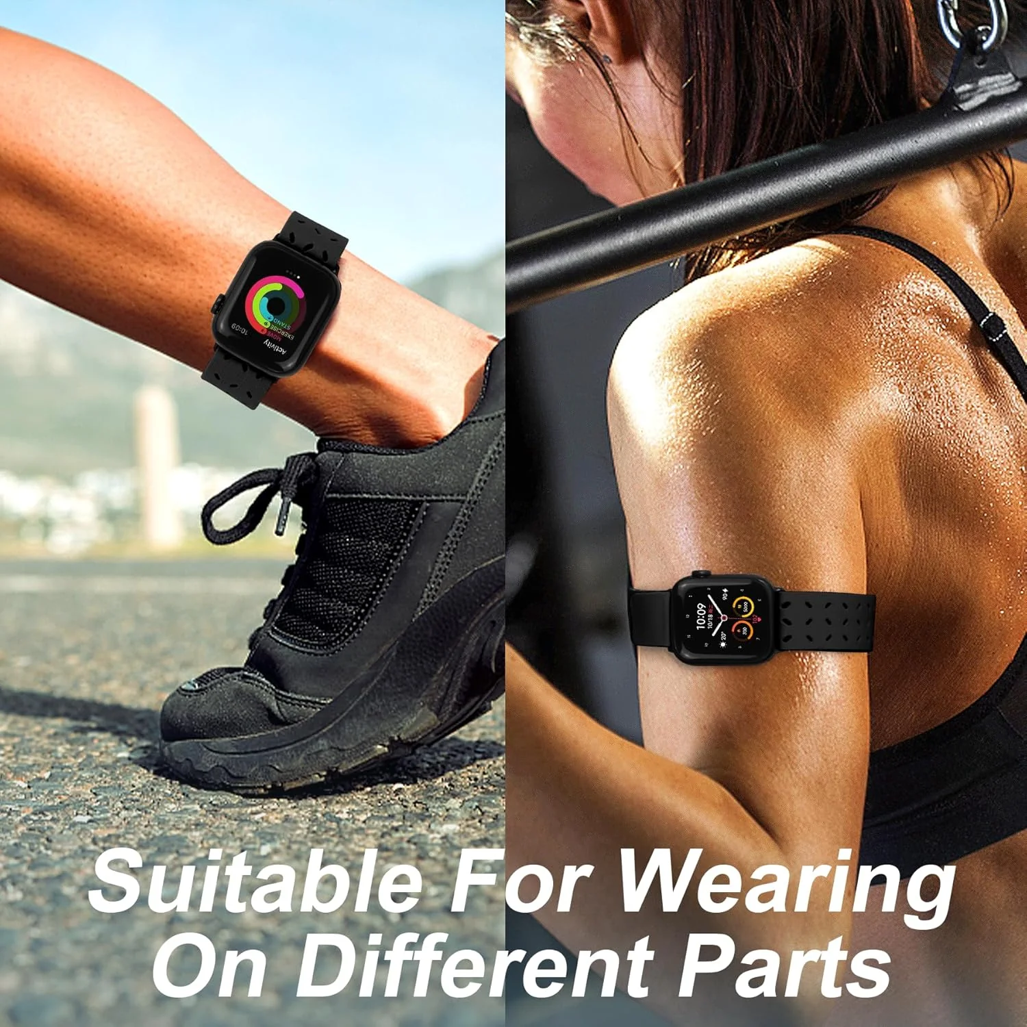 JR. DM Ankle Arm Band - Compatible with Apple Watch Band 38mm - Black - New - Image 3