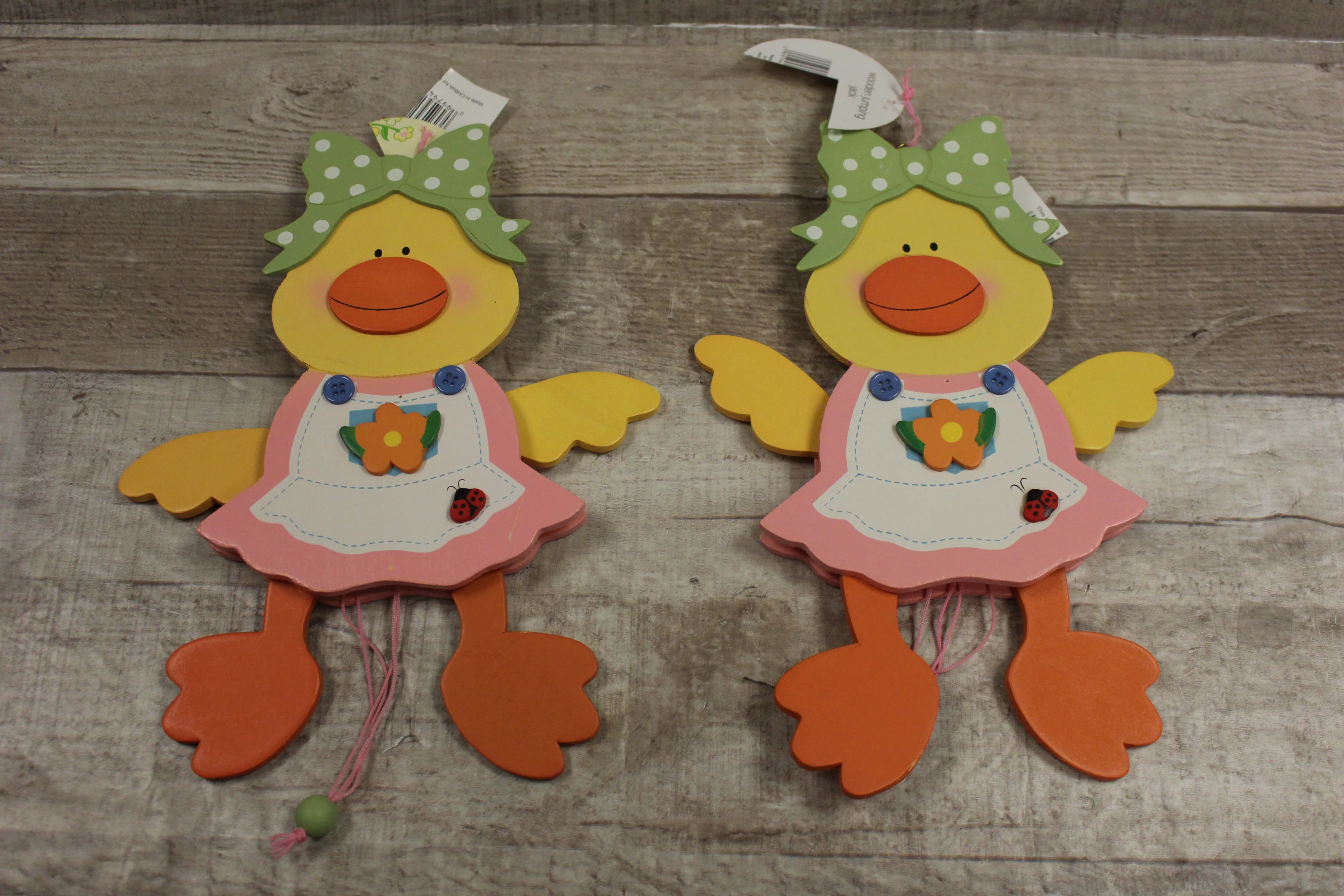 Jumping Jack Easter Duck Children's Toy 2-Pack - New