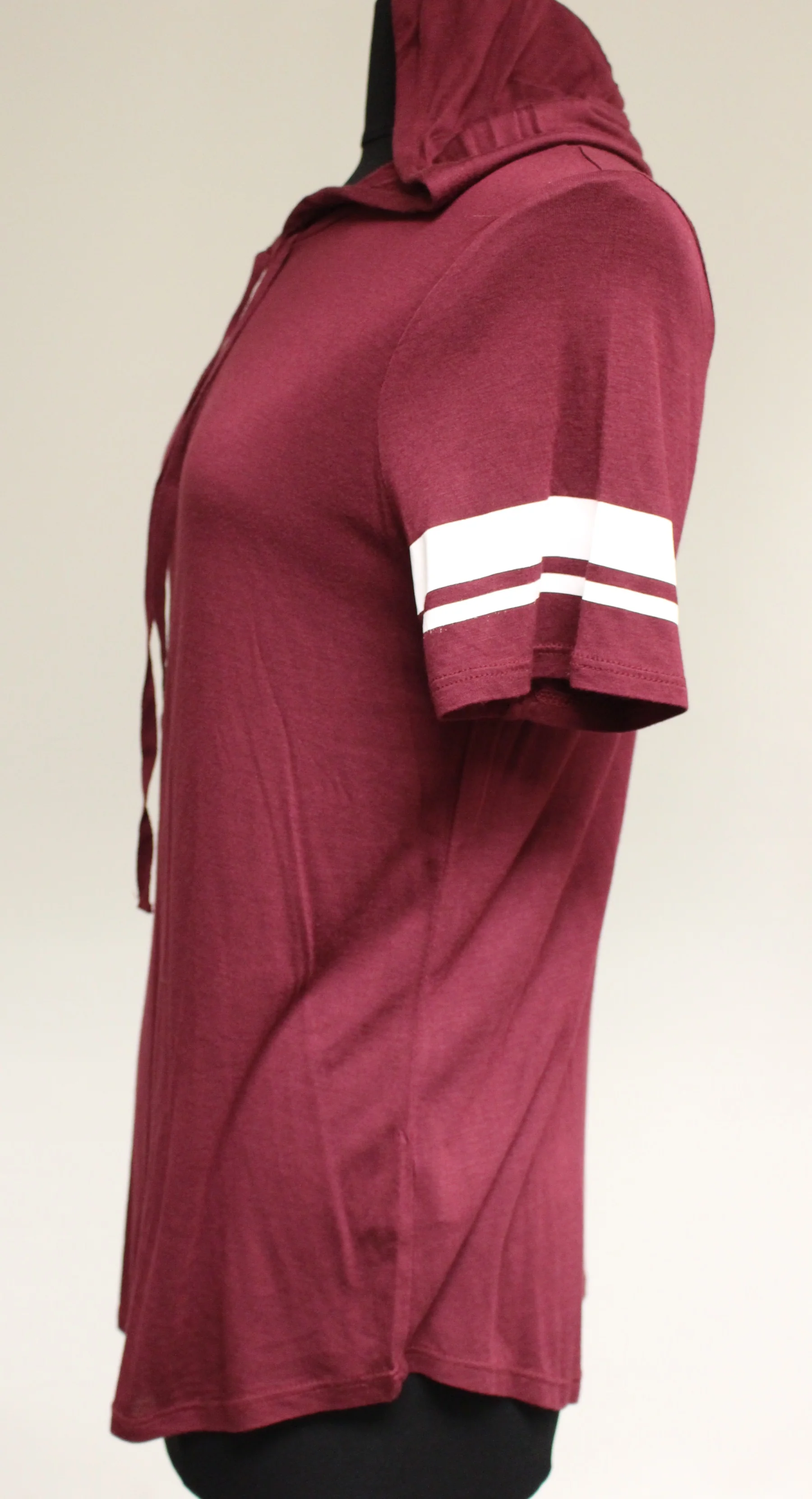 Juniors Ambiance Short Sleeve Hooded Shirt, Large, New - Image 2