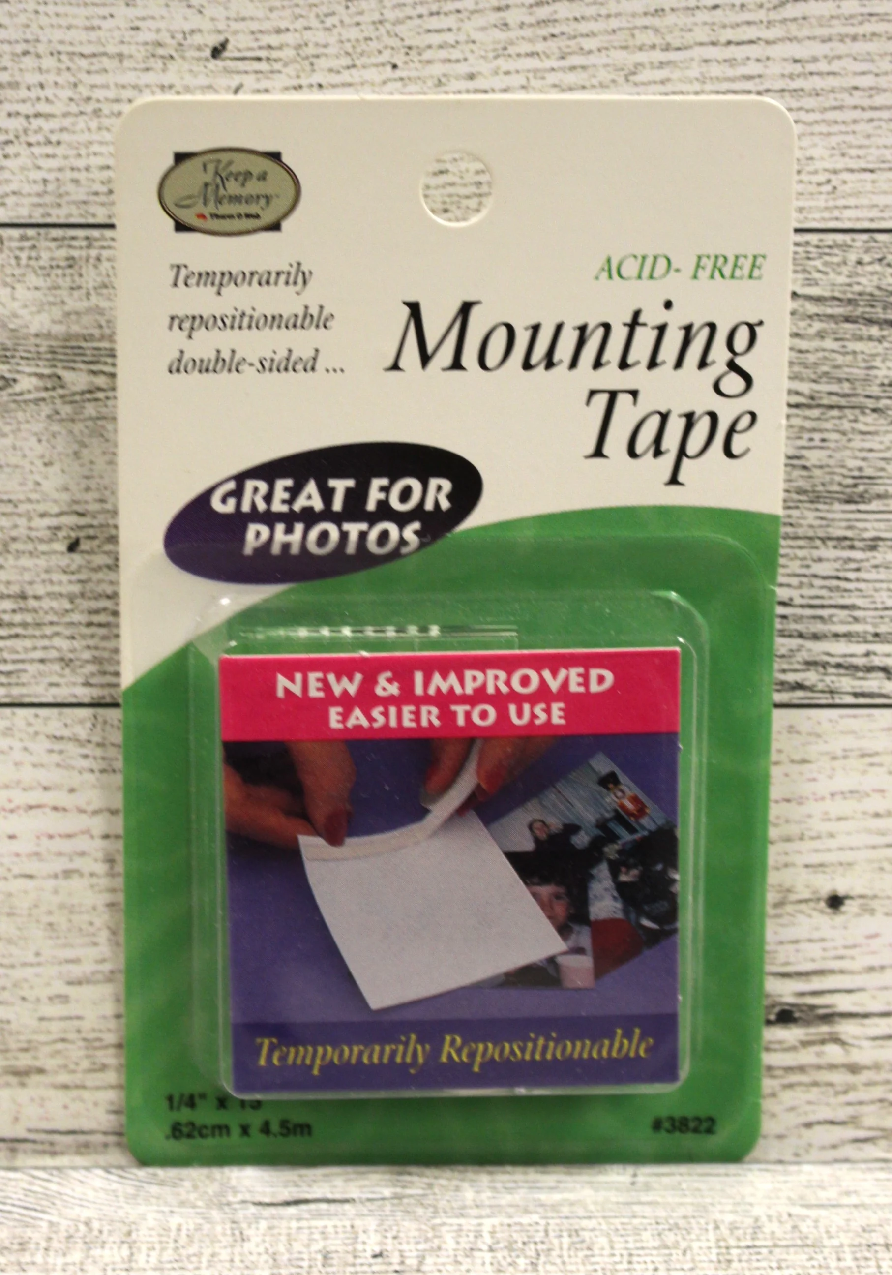 Keep A Memory Double-Sided Temporarily Repositionable Mounting Tape - Acid-Free