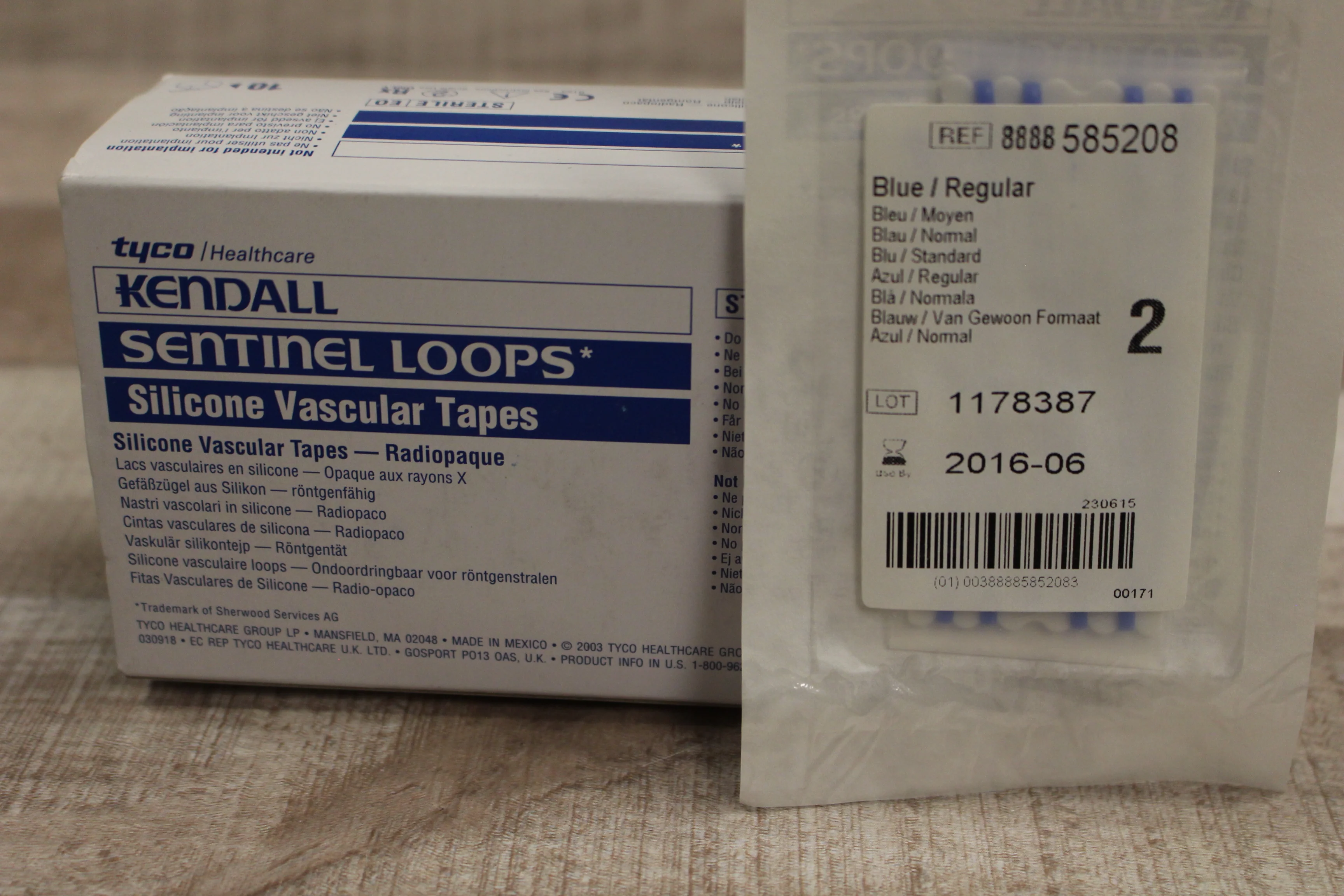 Kendall Sentinel Loops Silicone Vascular Tapes - Radiopaque - Set of 10 - New
