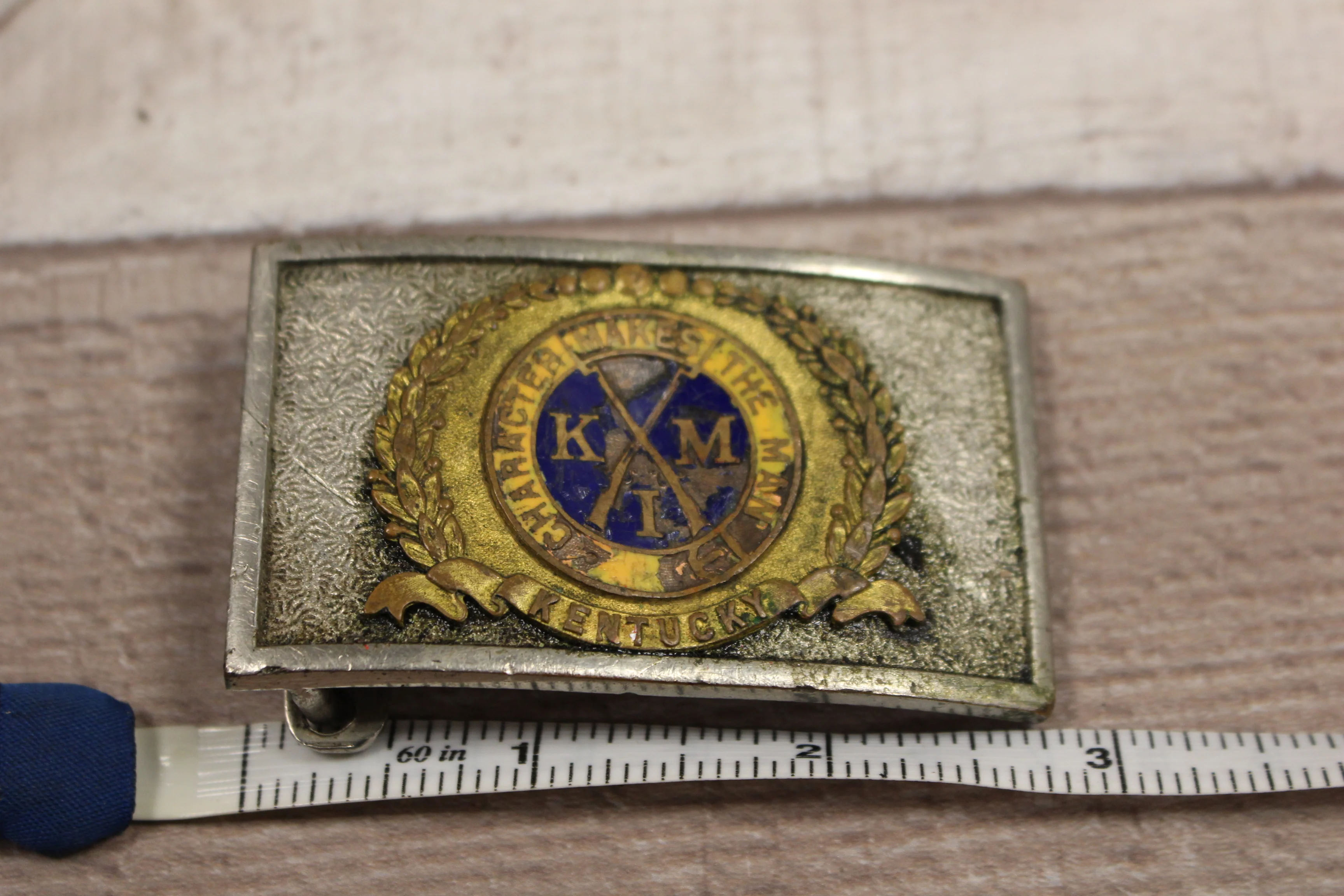 Kentucky Character Makes The Man Belt Buckle, Used - Image 2