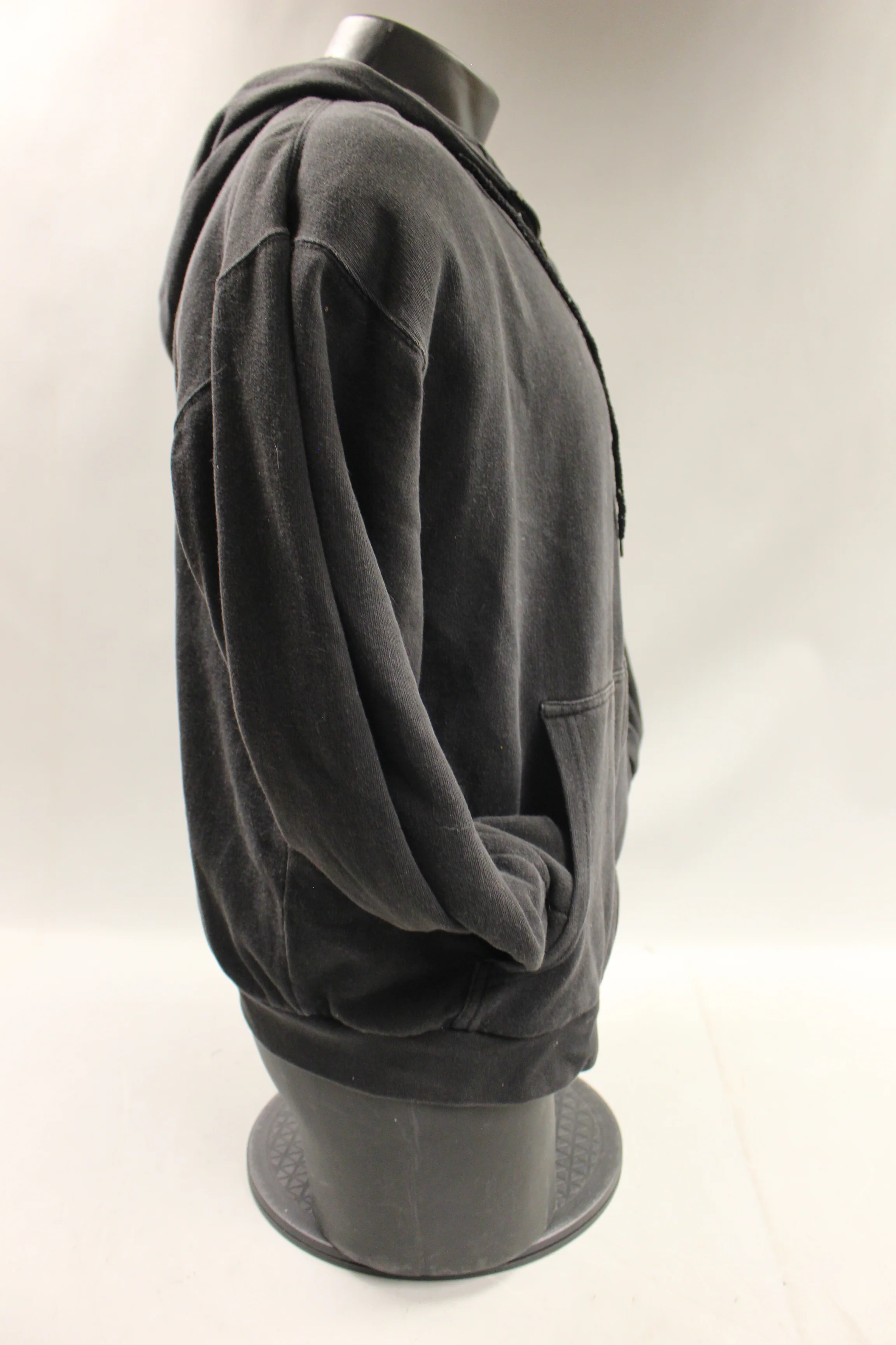Lake n' Trail Fleece Lined Zip Up Hoodie - Large - Black - Heavy Sweatshirt - Image 3