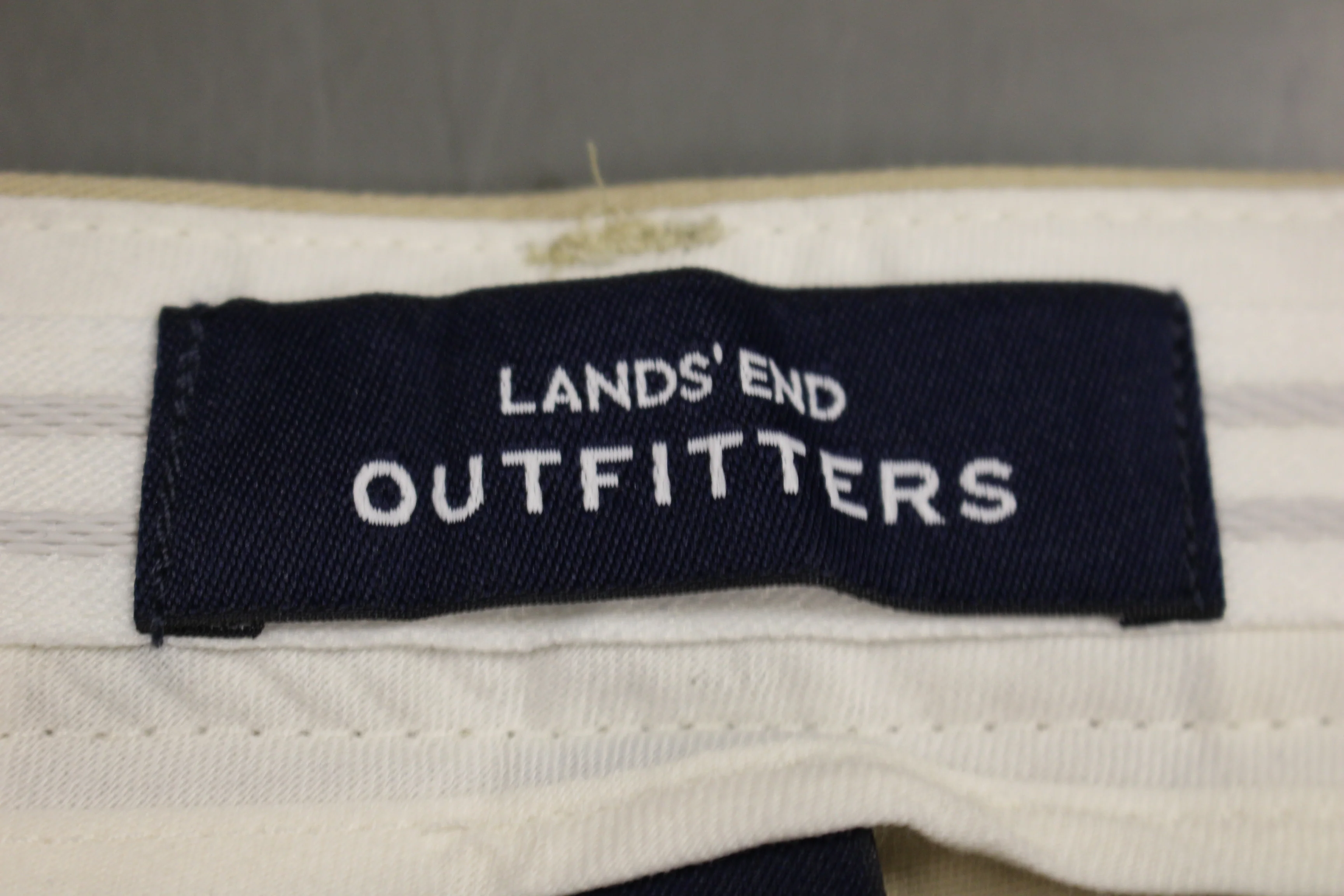 Lands' End Outfitters Men's Traditional Plain Khaki Chino Pants - Size 50MB -New - Image 4