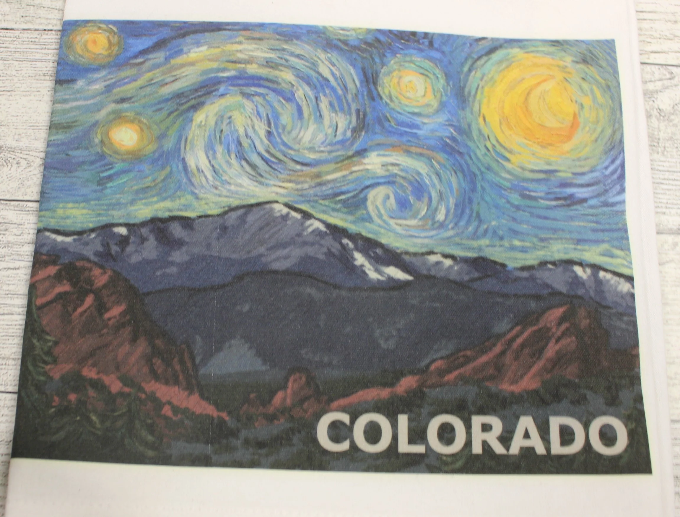 Lantern Press Colorado Starry Night Kitchen Tea Towel - 18" x 28" - New - Image 2
