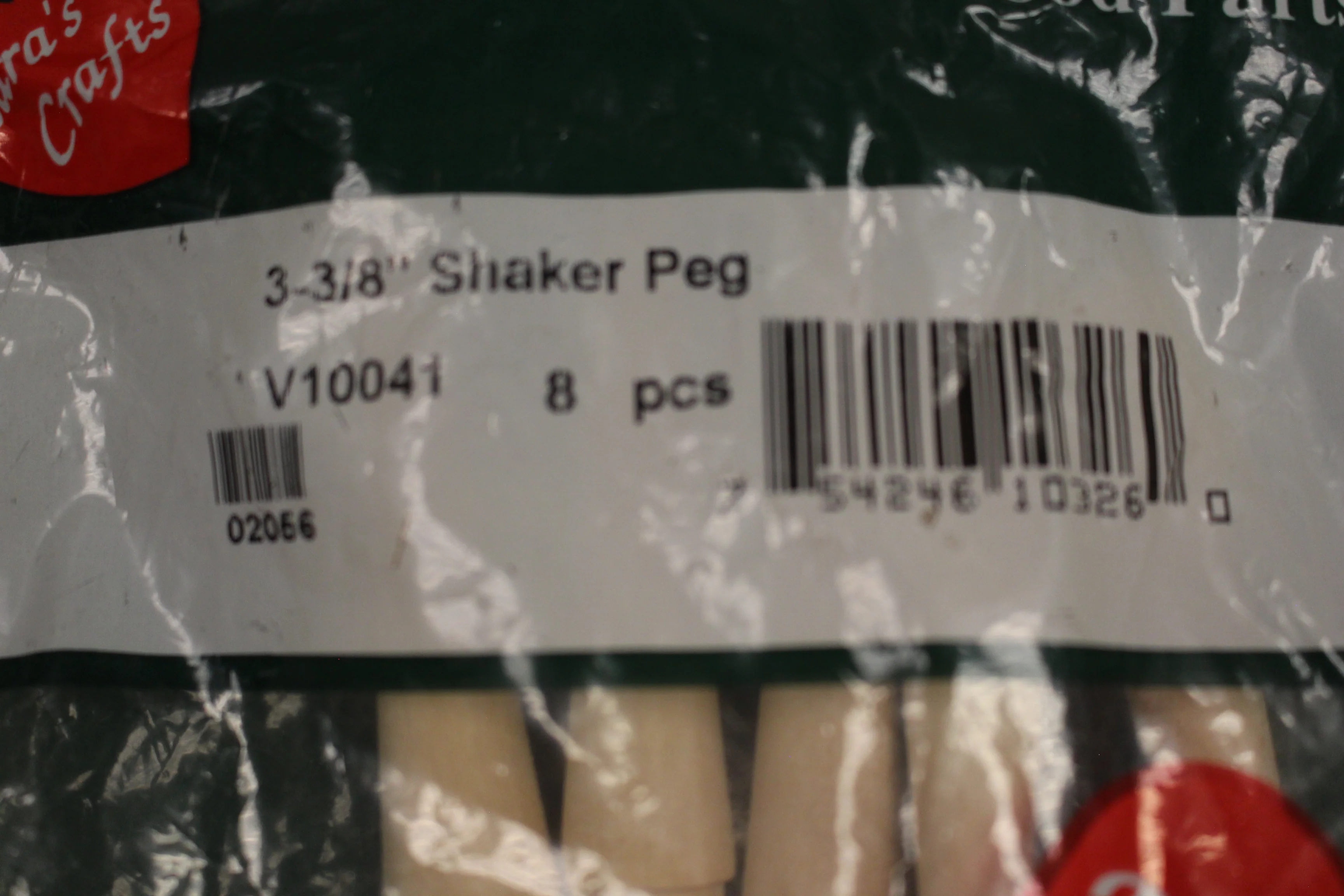 Lara's Crafts Vintage Set of 8 Hardwood Shaker Pegs - 3-1/8" - New - Image 3