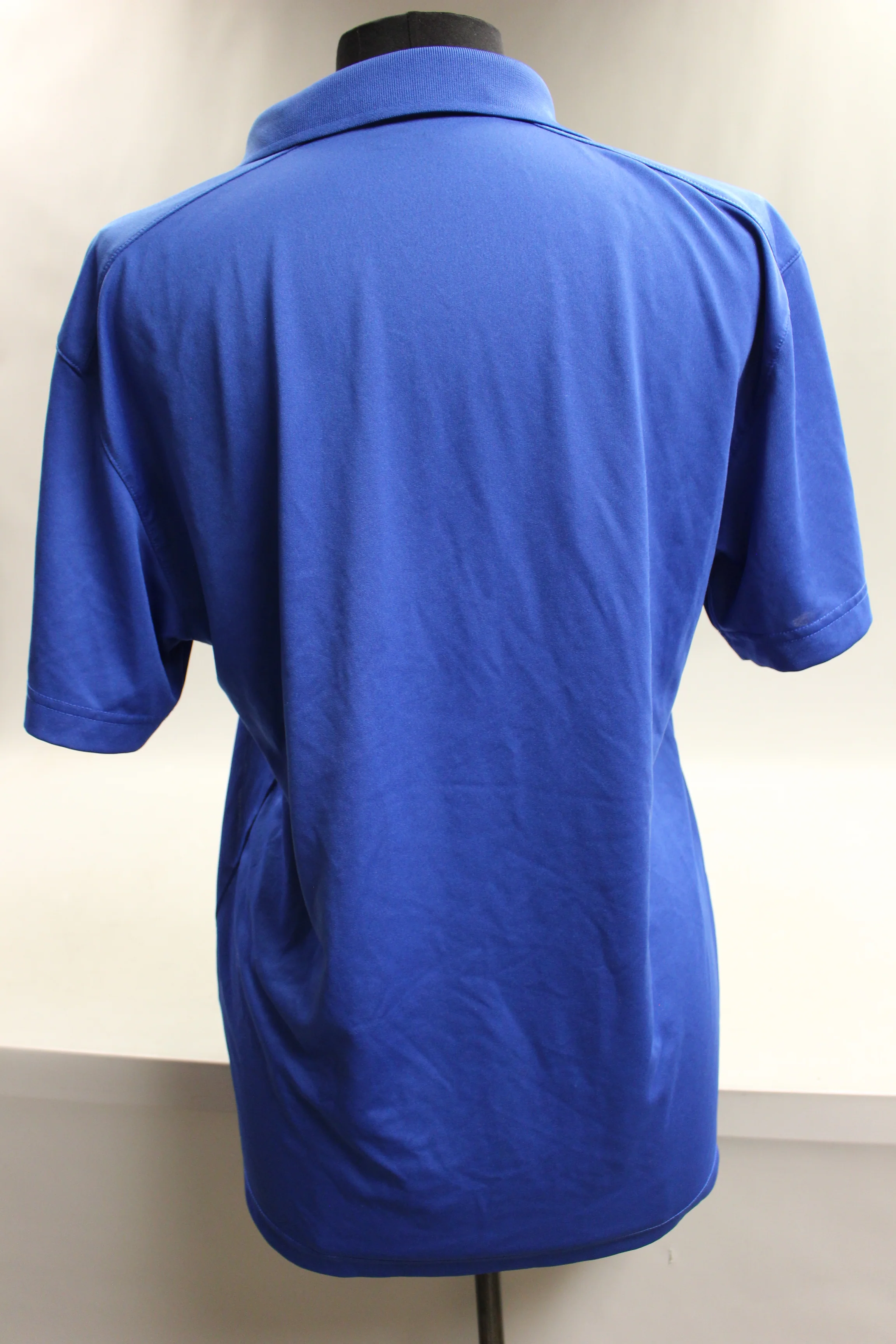 Laser Web Short Sleeve Polo Shirt - Small - Blue - Used - Image 3