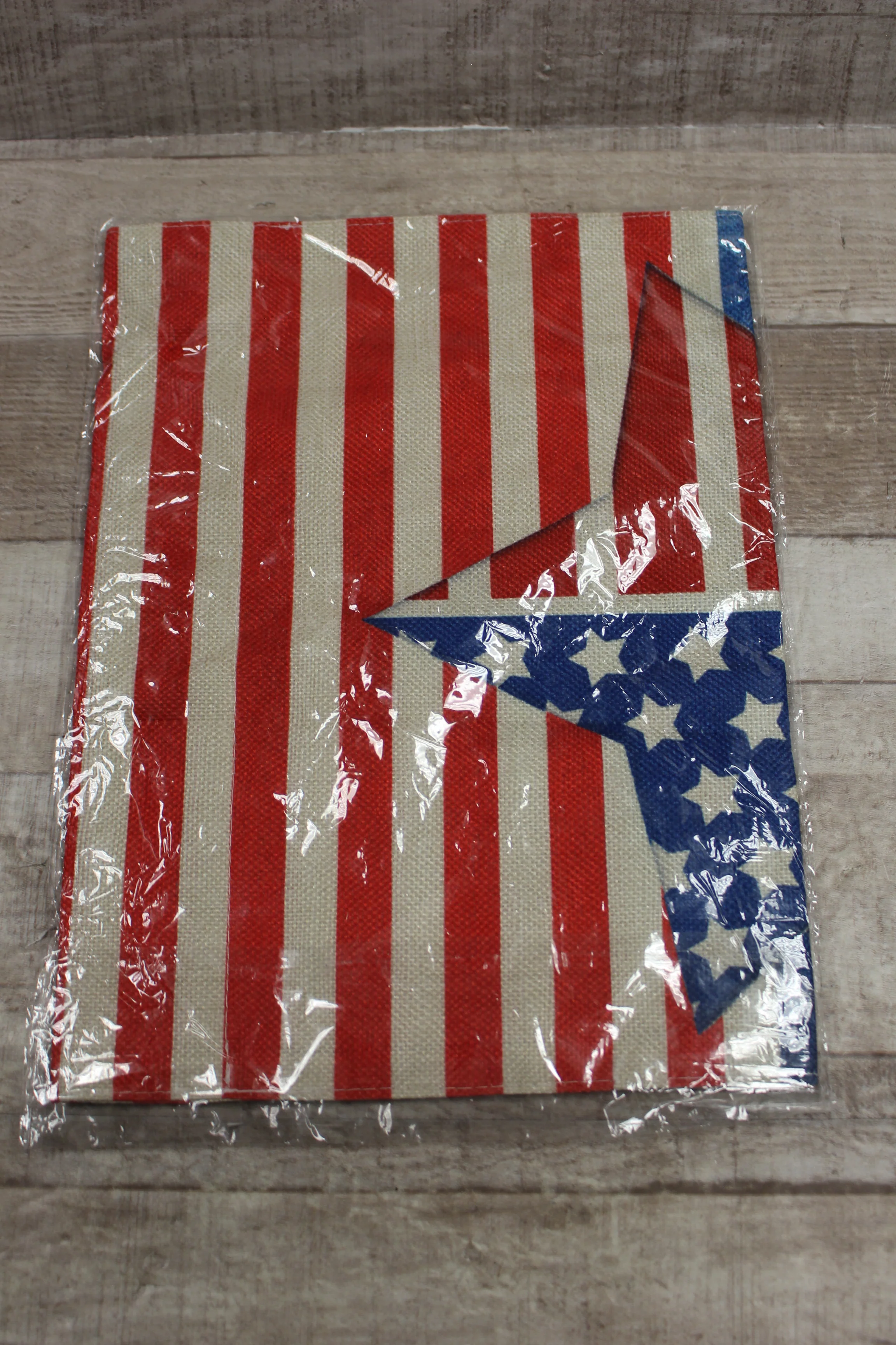 Let Freedom Ring Double Sided Burlap Lawn Flag -New - Image 2