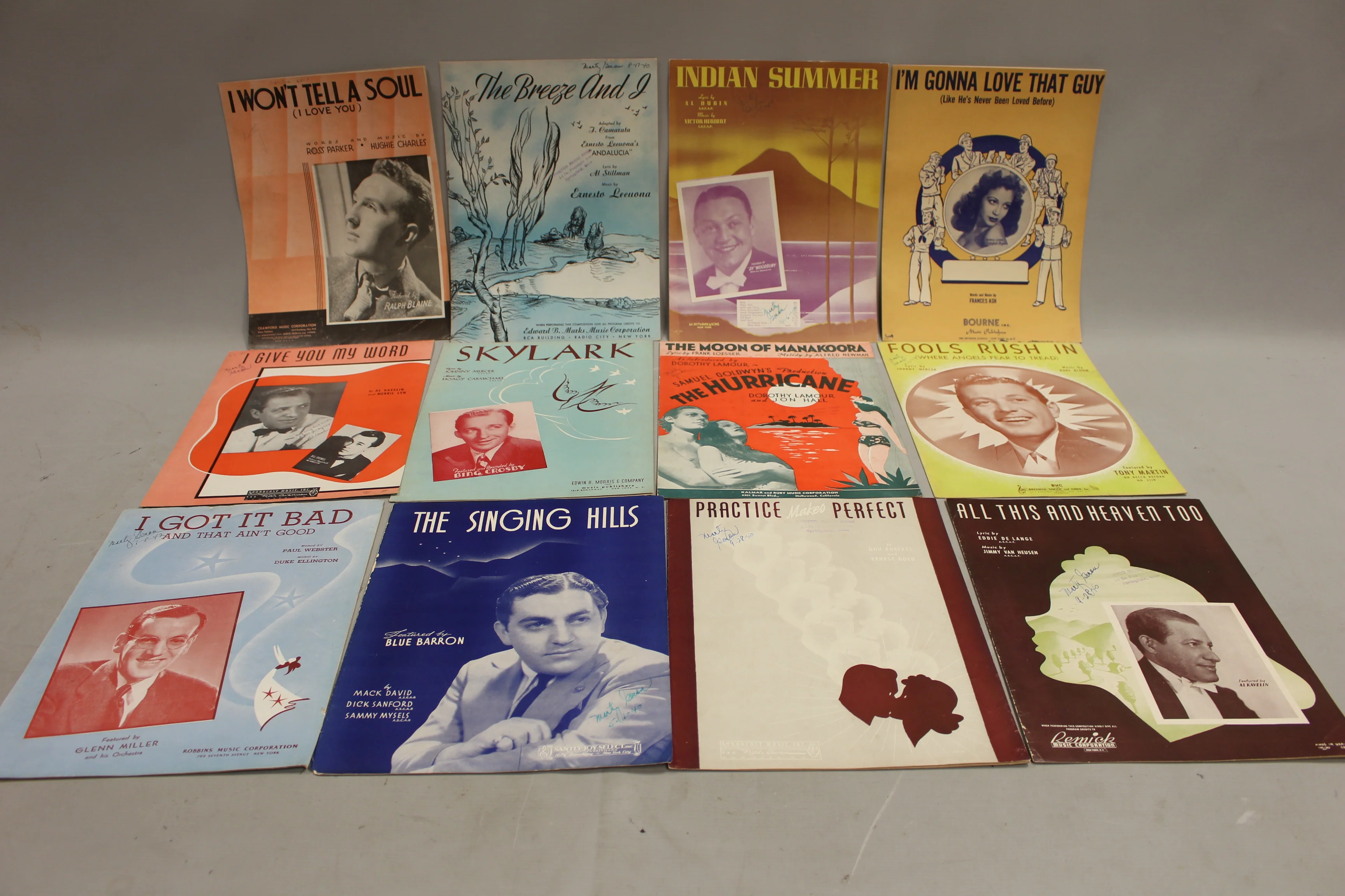 Lot of 38 Vintage Music Sheets - James Bland, Jan Savitt, Bing Crosby, & More - Image 3