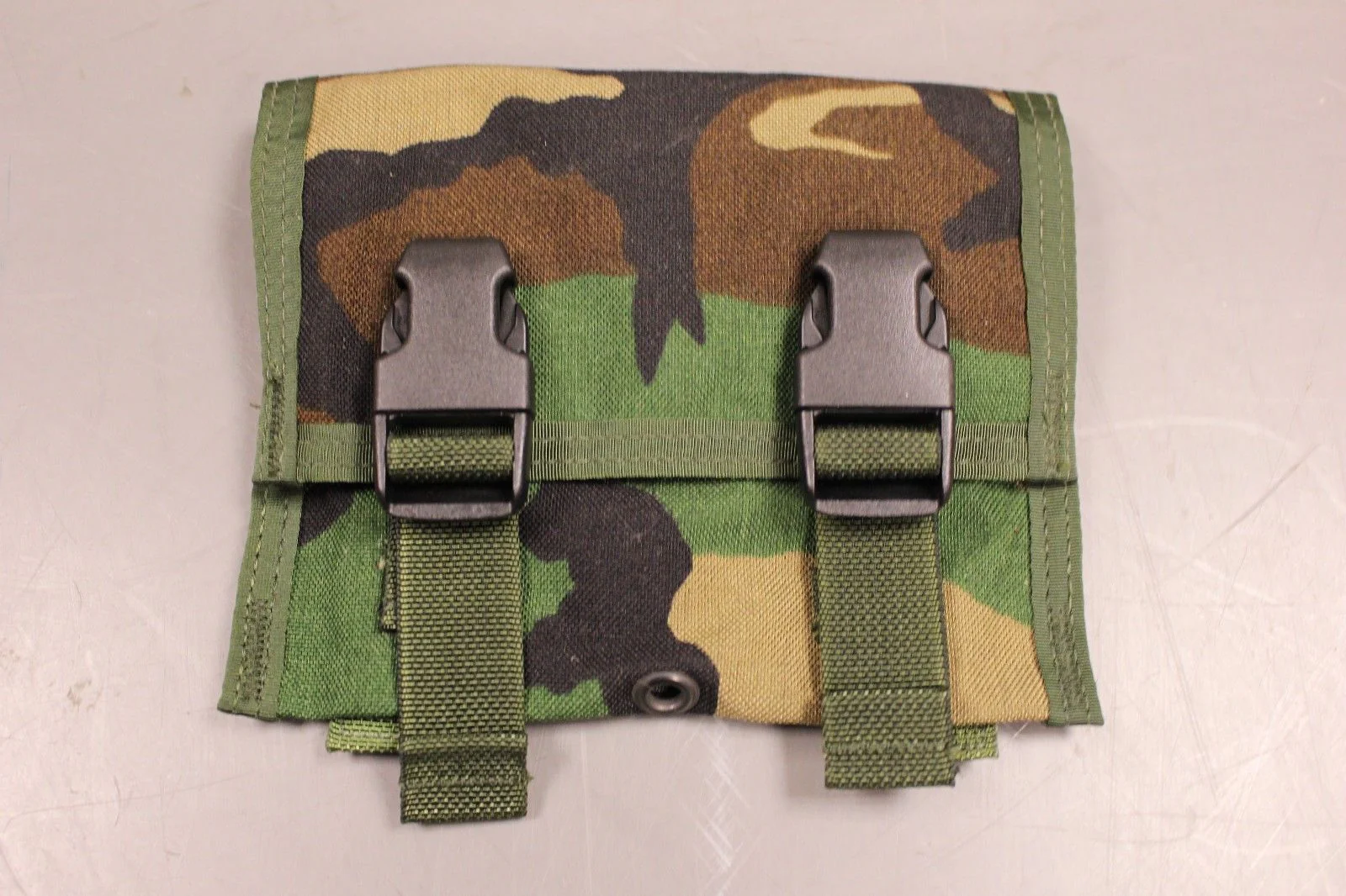 M81 Woodland Molle Triple 40mm Grenade Pouch - Used