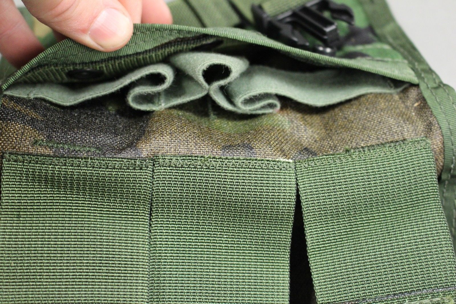 M81 Woodland Molle Triple 40mm Grenade Pouch - Used - Image 5