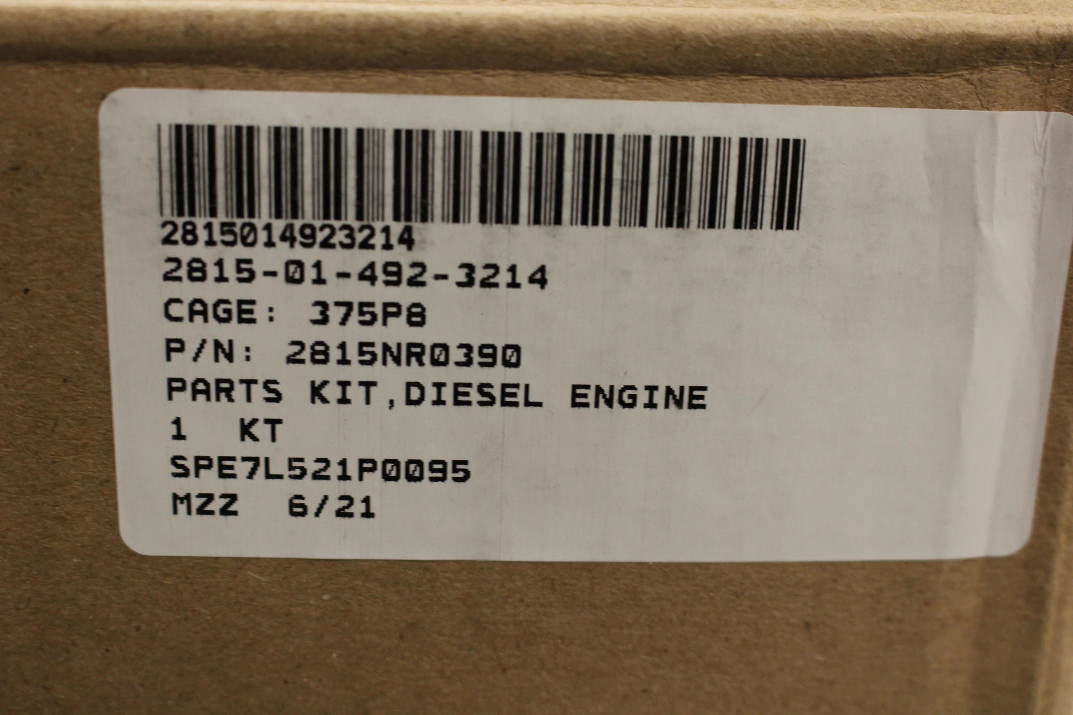 M998 Diesel Engine Parts Kit - 2815-01-492-3214 - 2815NR0390 - New - Image 6