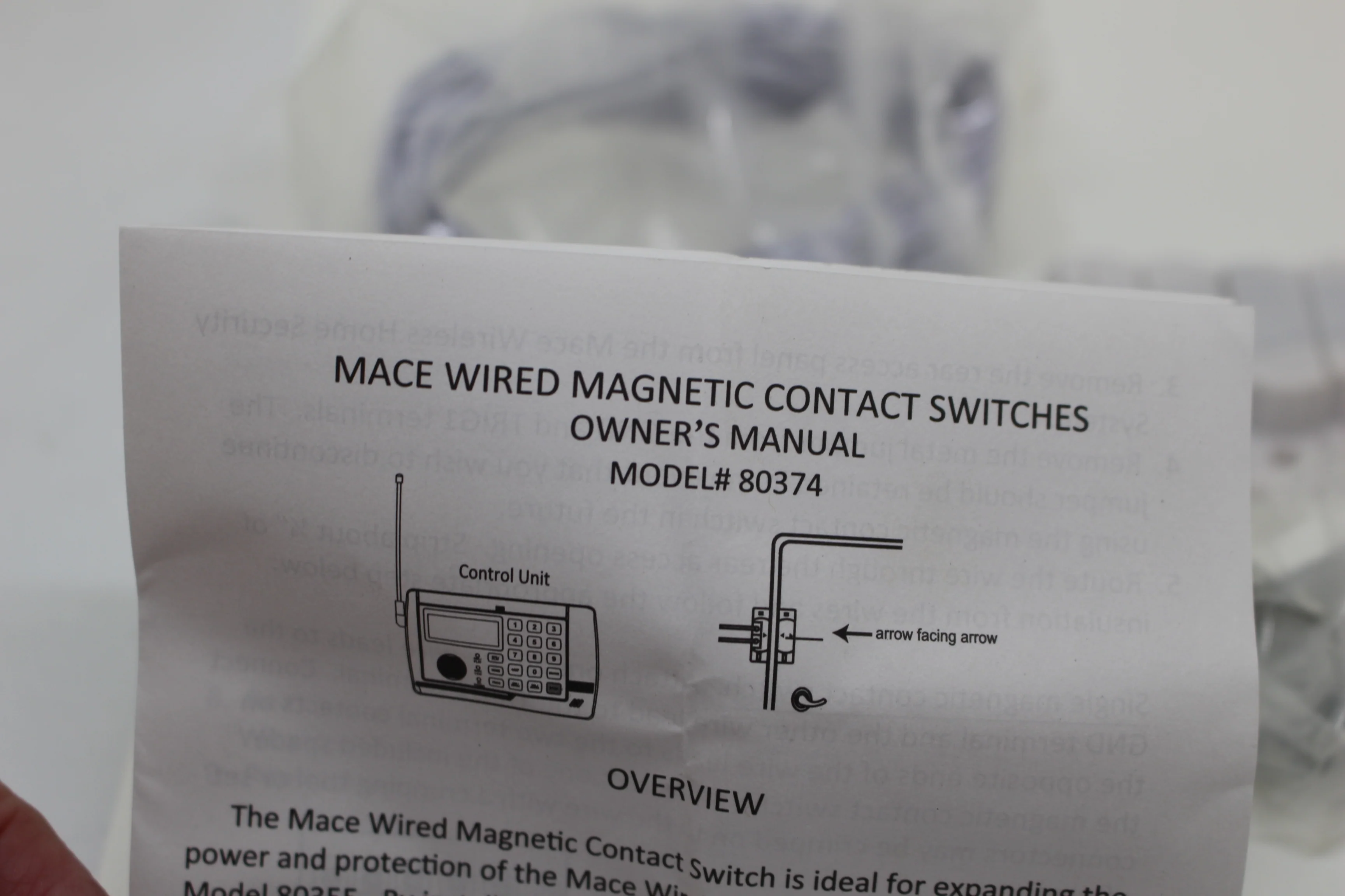 Mace Security Wired Magnetic Contact Sensor Kit, Model 80374, NEW! - Image 2