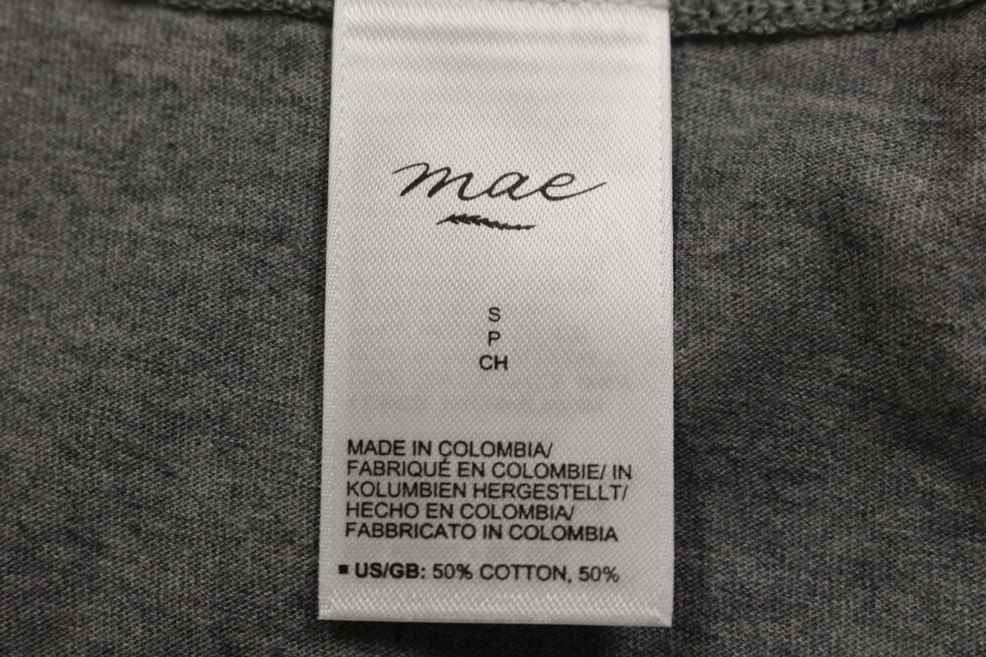 Mae Ladies Crop Top, Size: Small, Grey, New! - Image 3