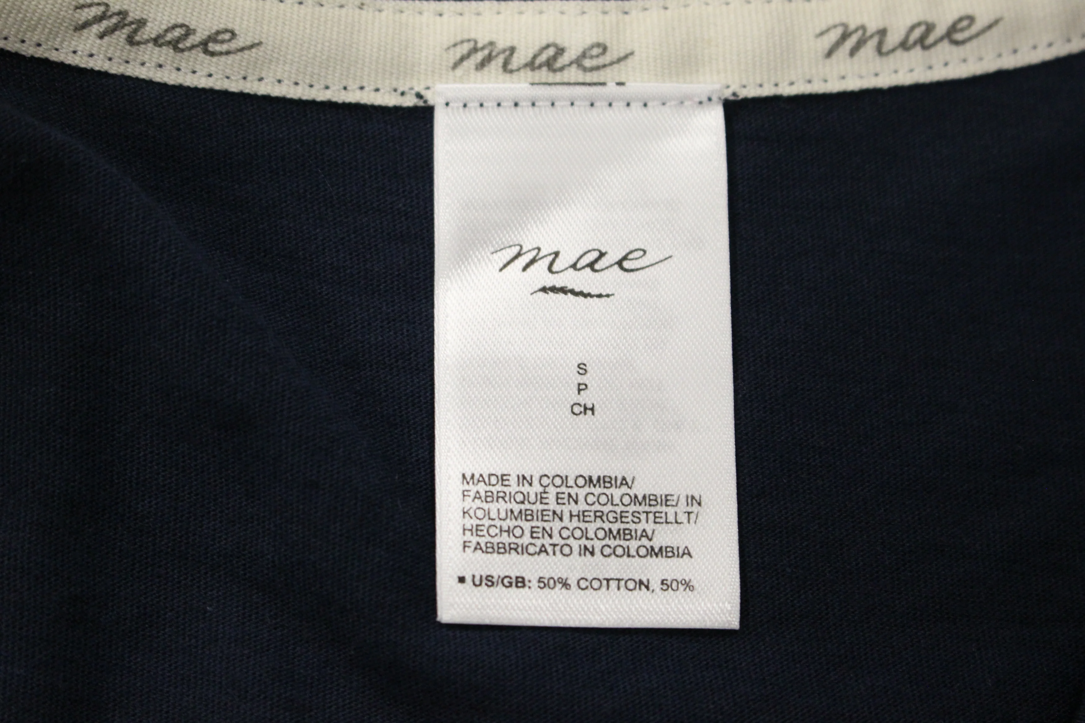 Mae Opli T-Shirt, Size: Small, Navy, New! - Image 3