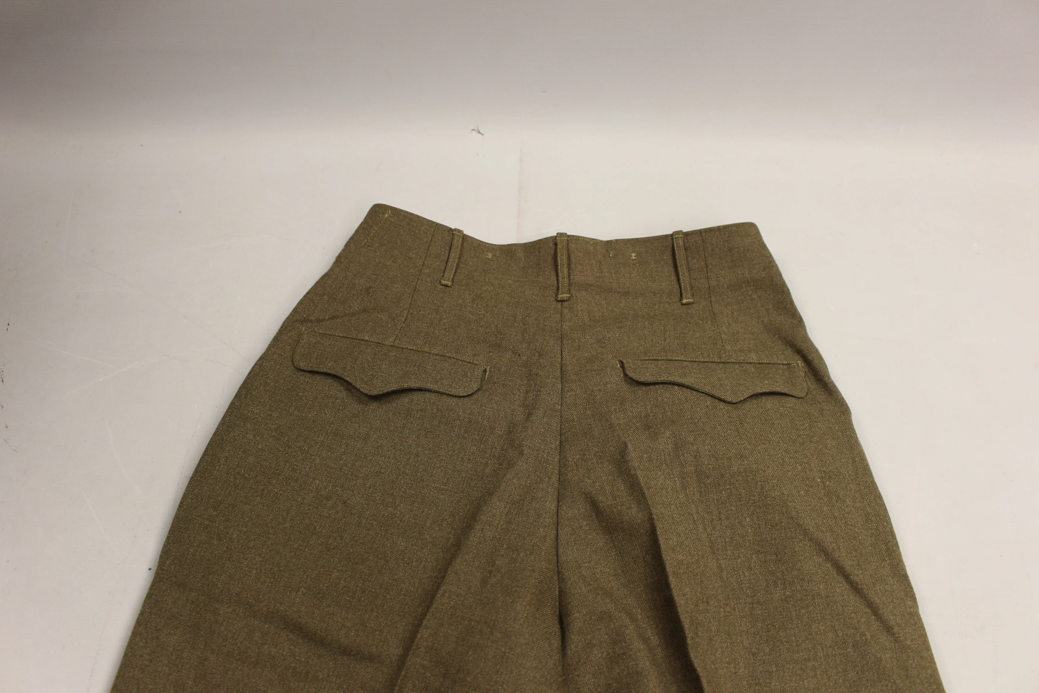 Marine Corp Men's Serge Green Wool Trousers - 32R - Used - Image 3