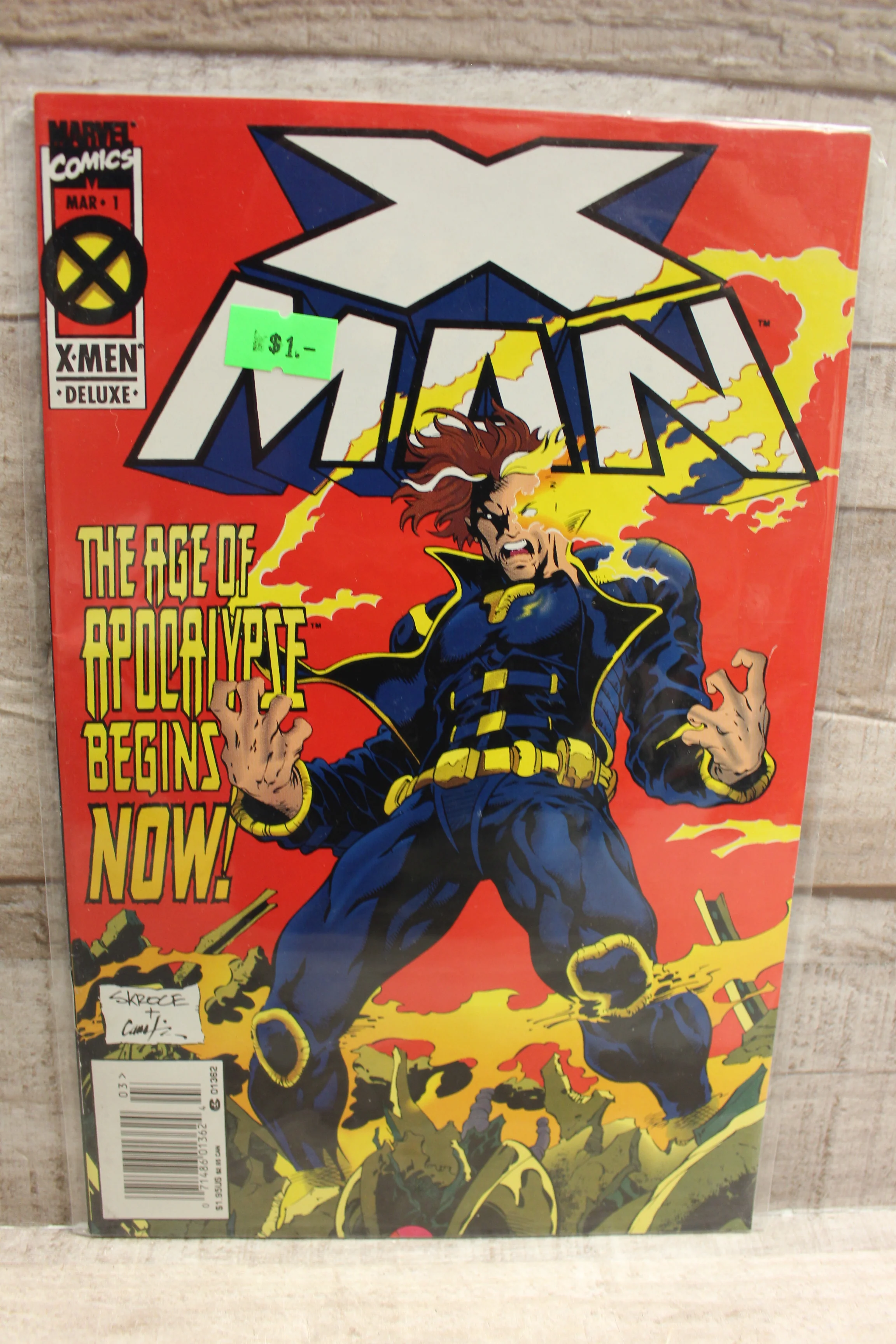 Marvel X Men Deluxe X Man Age Of Apocalypse Comic Book -Used
