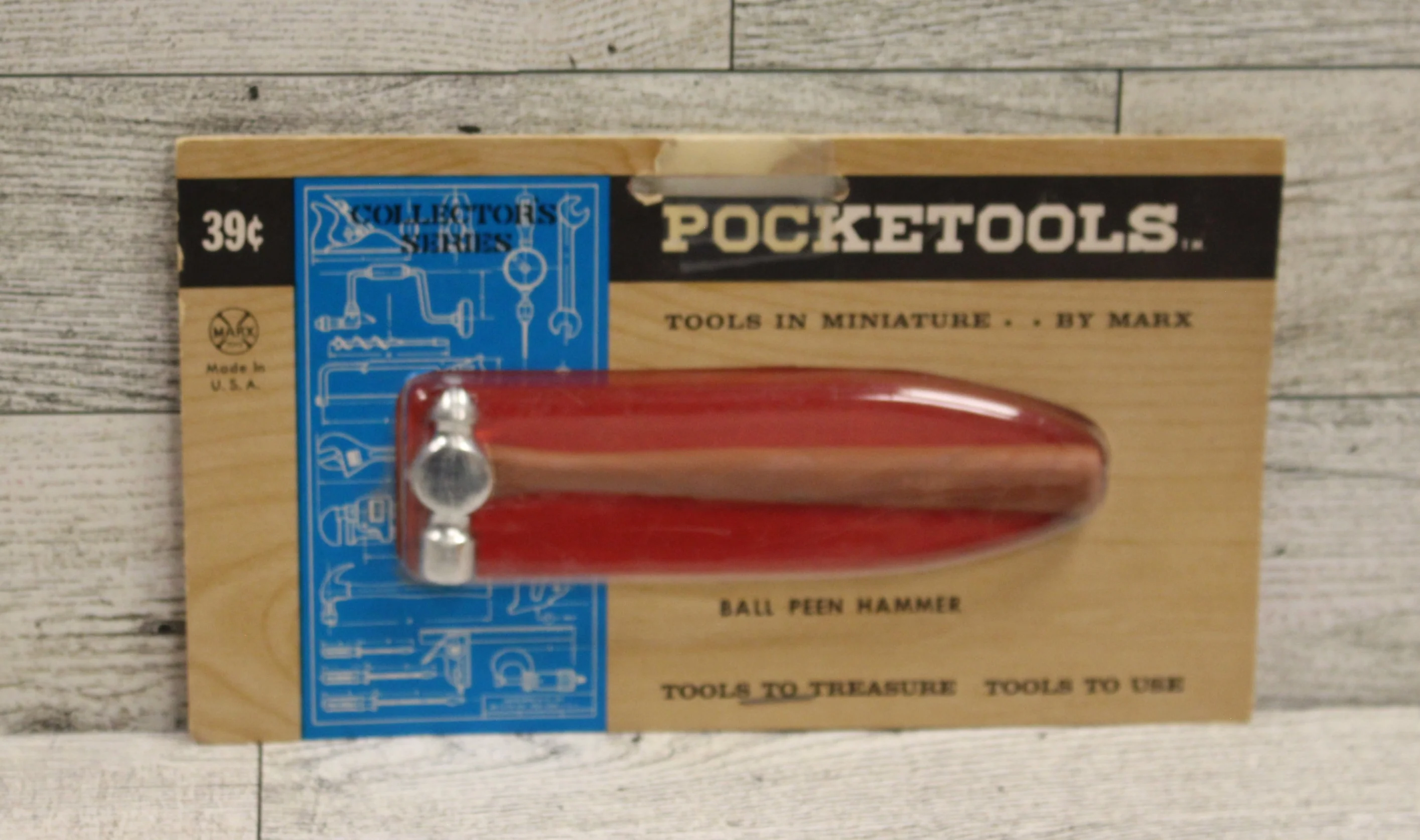 Marx Toys PocketTools - You Choose - Claw Hammer / Hand Drill / Ball Peen Hammer - Image 2